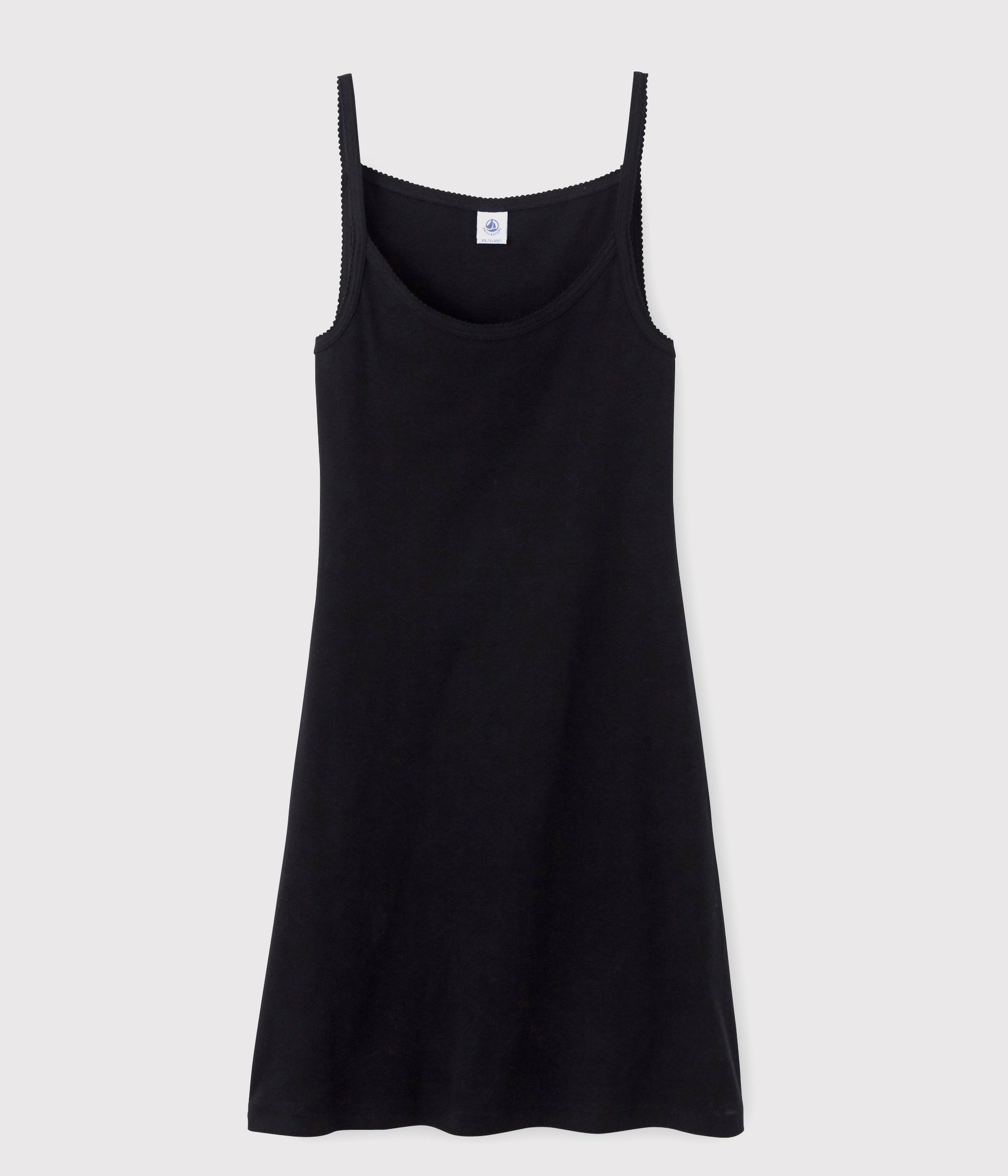 Girls Black Cotton Dress