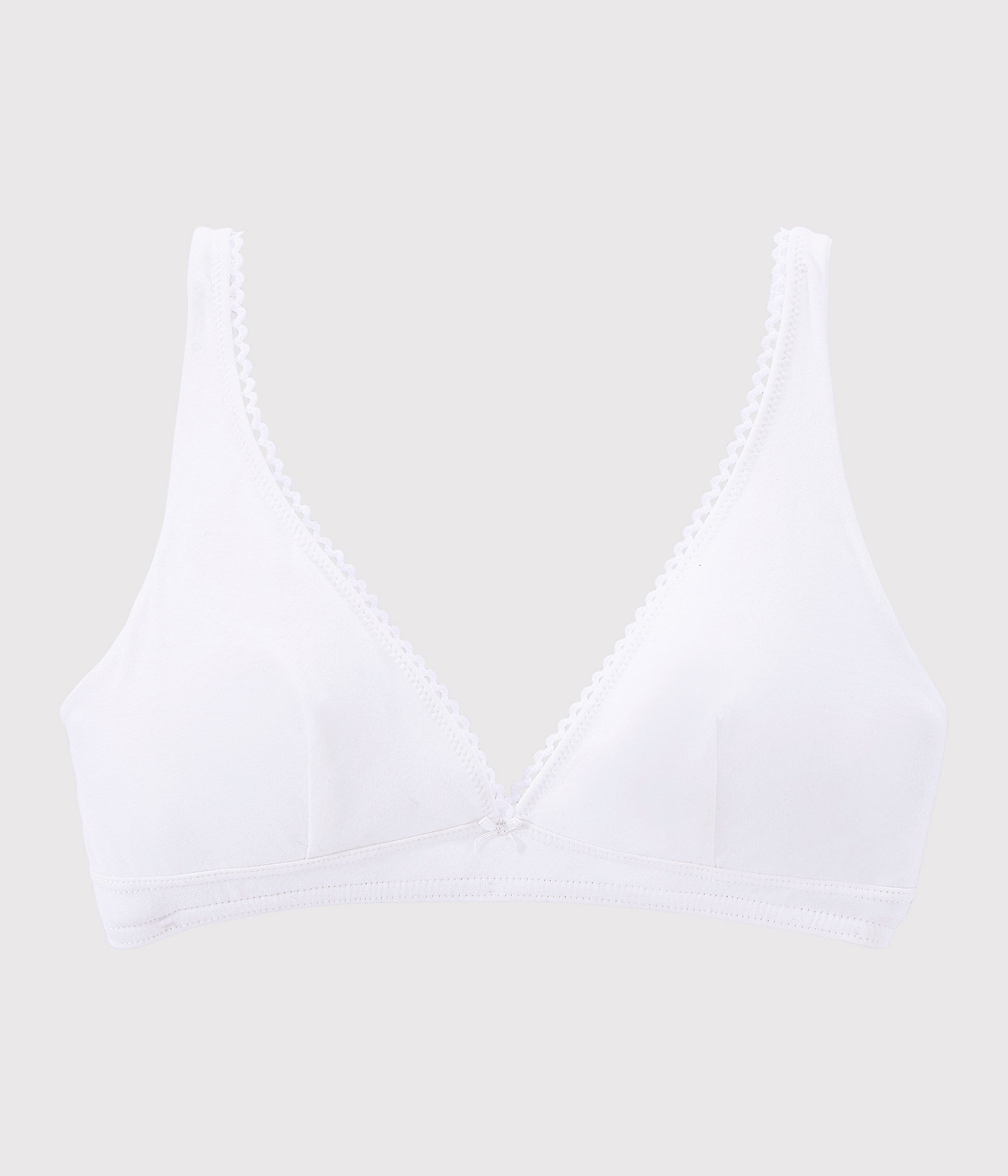 Girls White Cotton Underwear