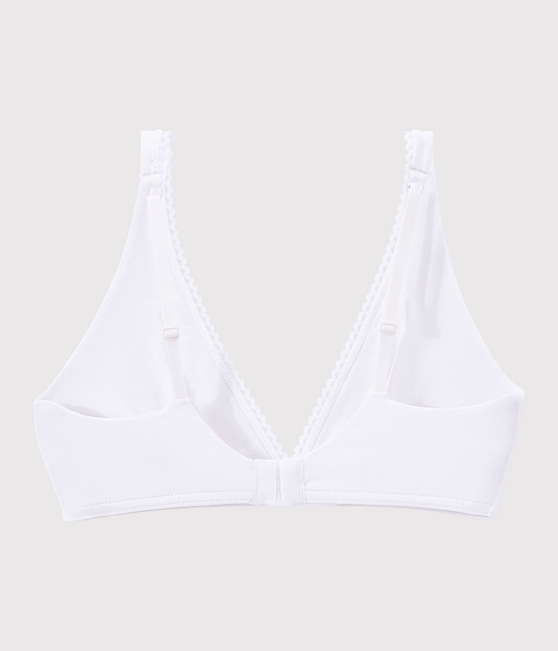 Girls White Cotton Underwear