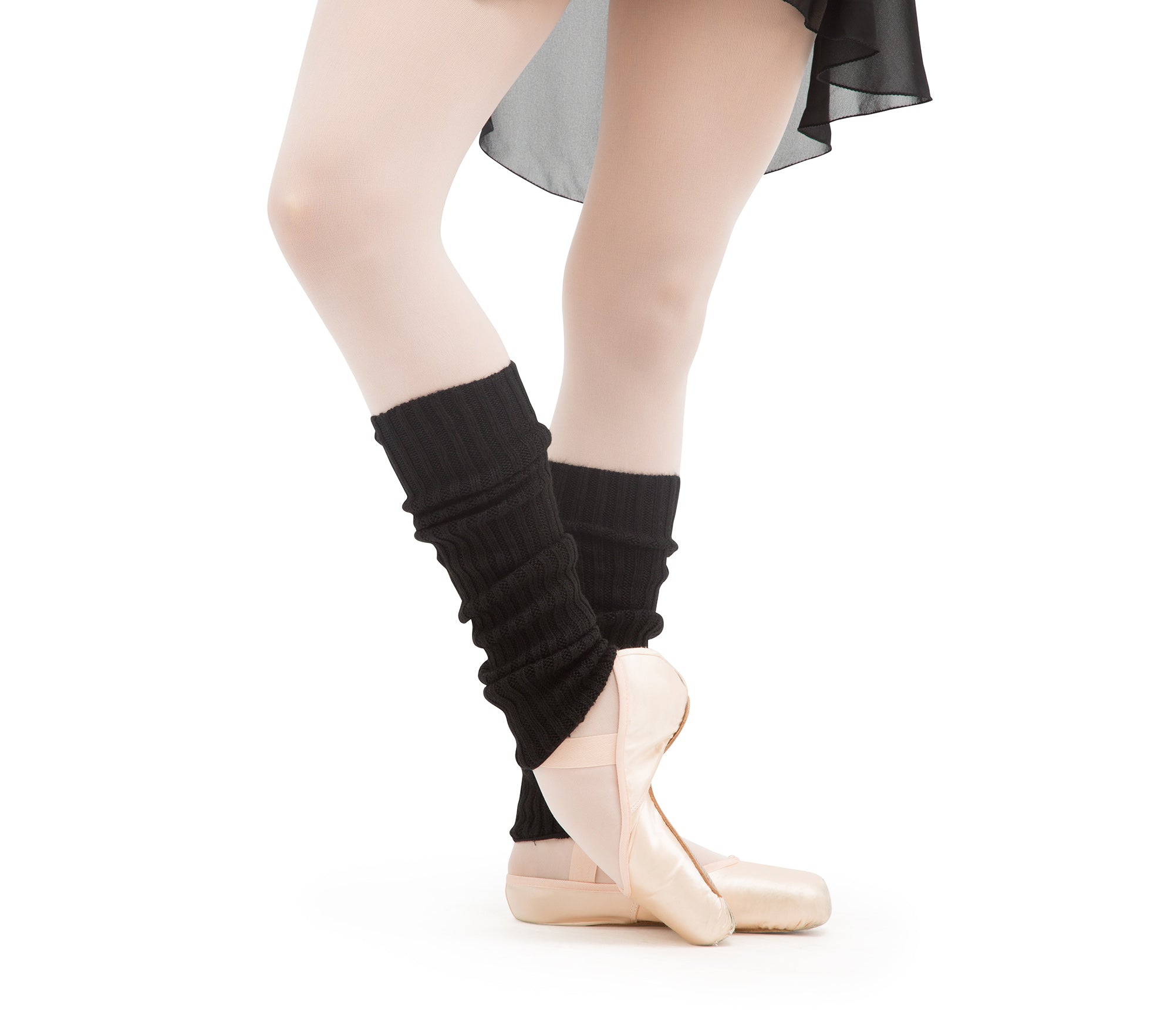 Girls Black Ballet Puttees