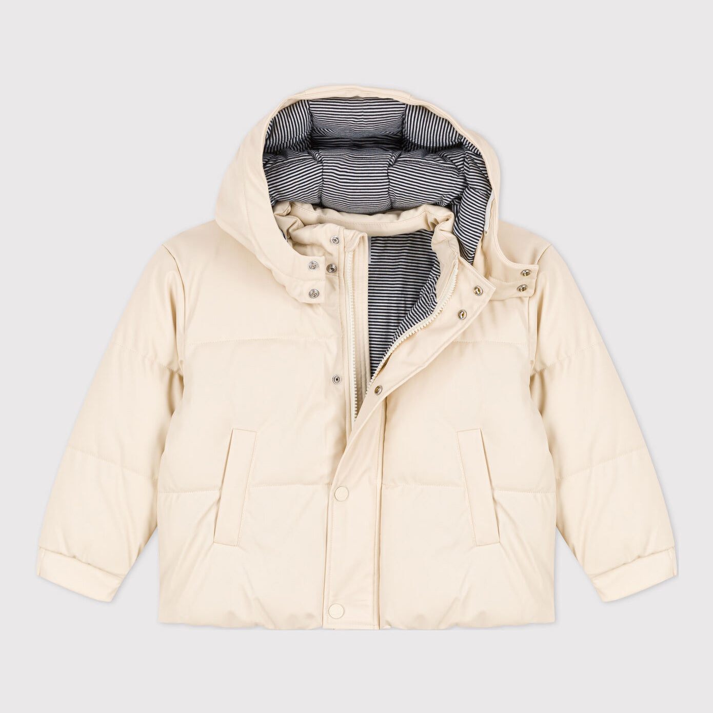 Boys & Girls White Padded Jacket