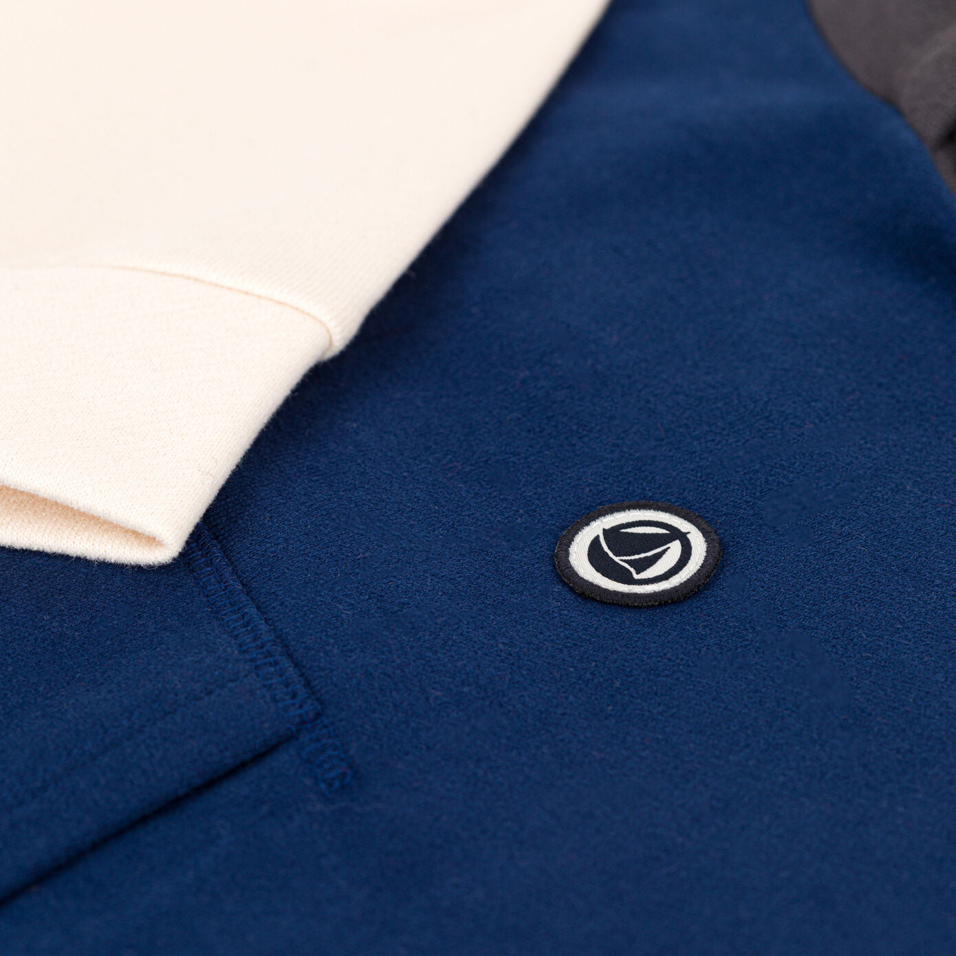 Boys Navy Hooded Cotton Sweatshirt