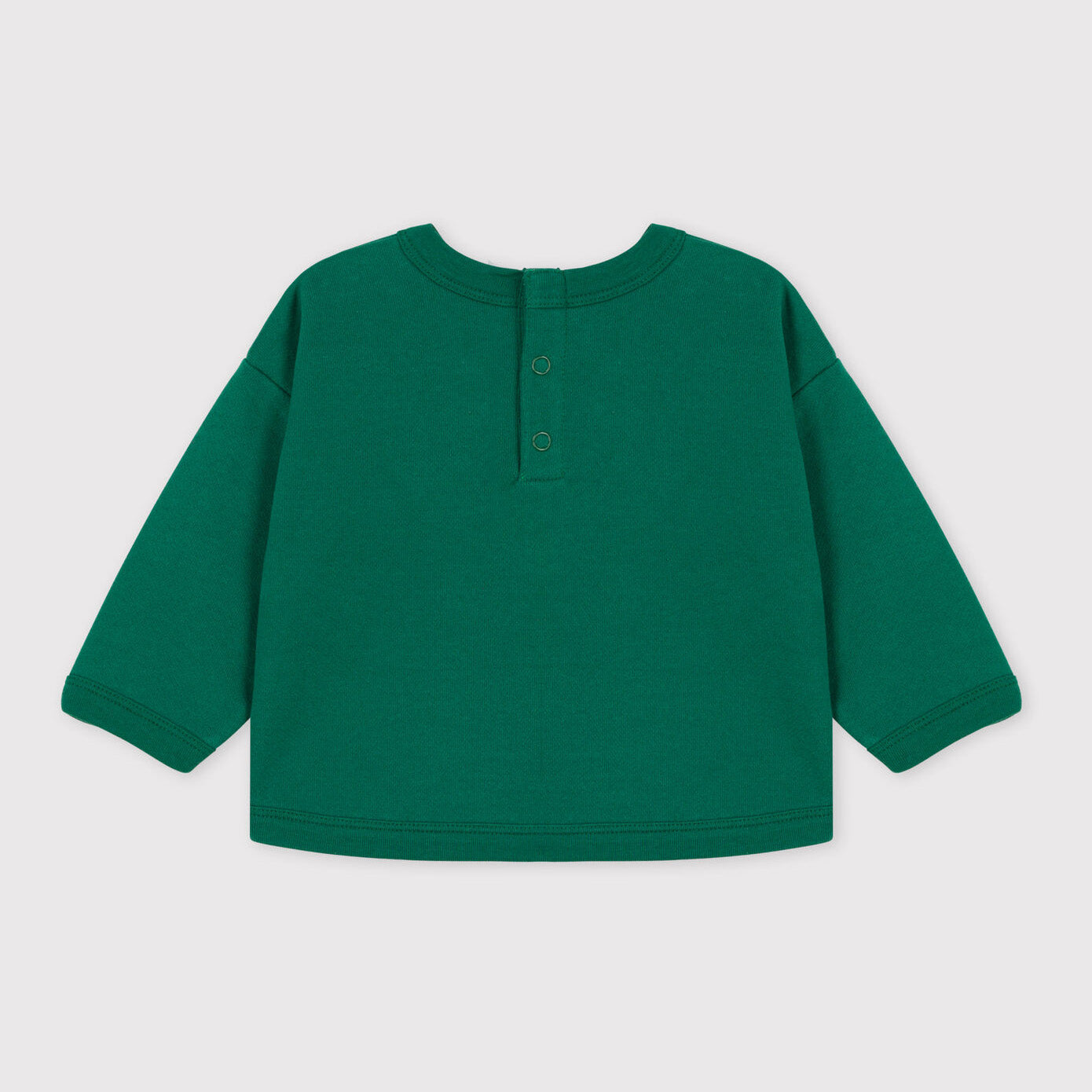Baby Boys & Girls Green Cotton Sweatshirt