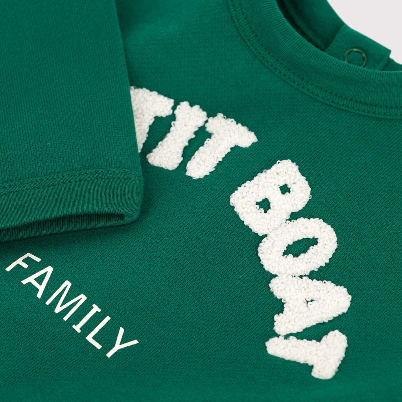 Baby Boys & Girls Green Cotton Sweatshirt