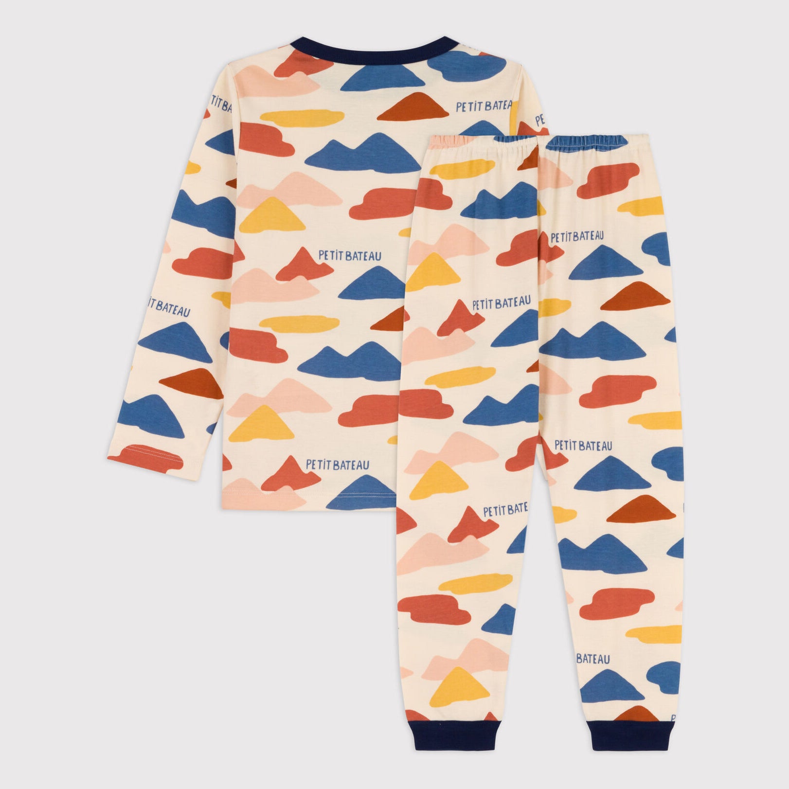 Boys Multicolor Logo Cotton Nightwear Set