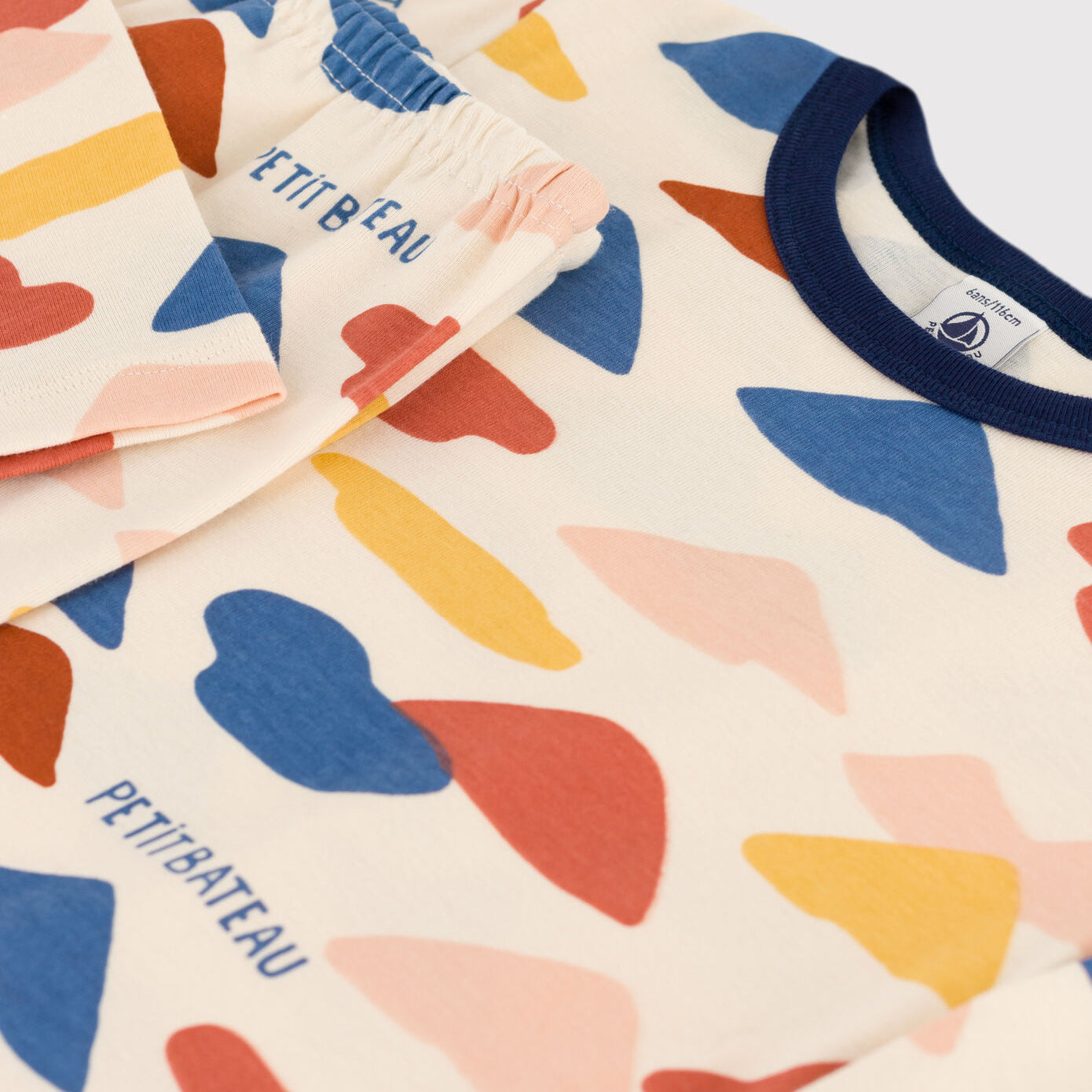 Boys Multicolor Logo Cotton Nightwear Set