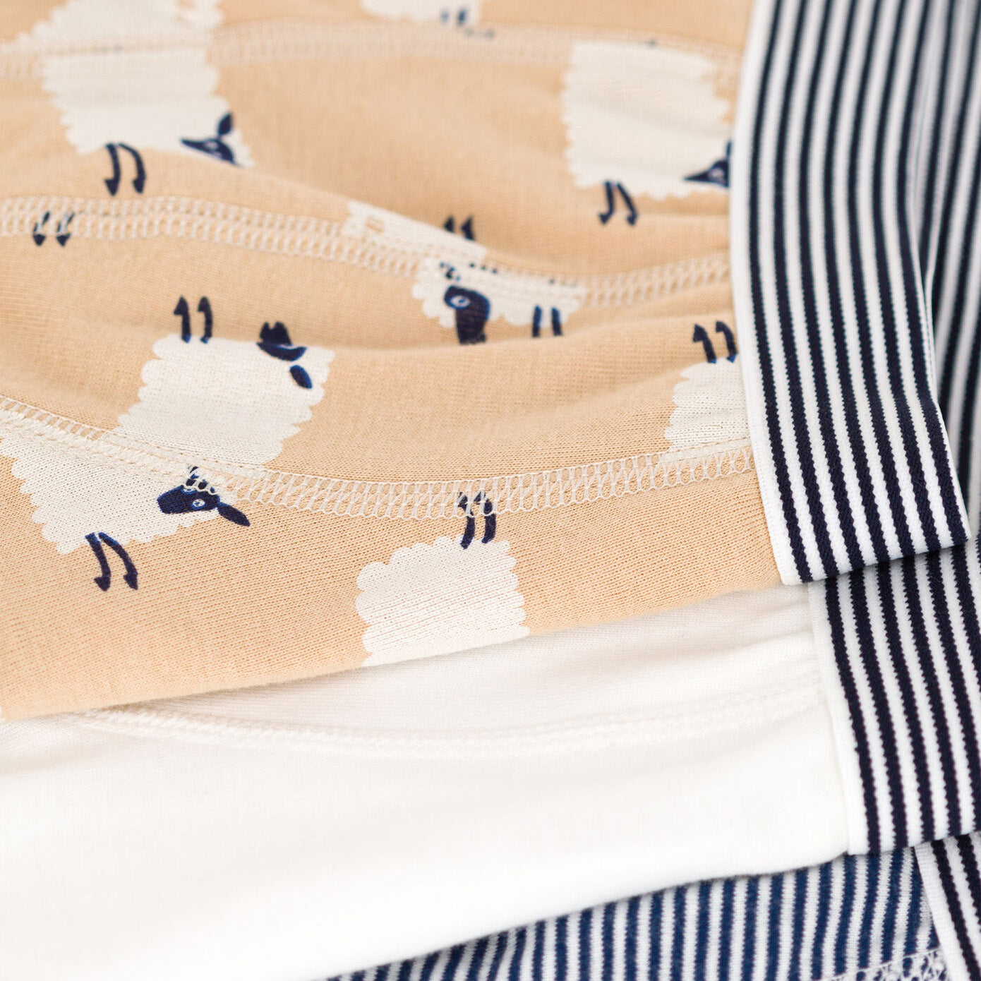 Boys Black Stripes Cotton Underwear Set