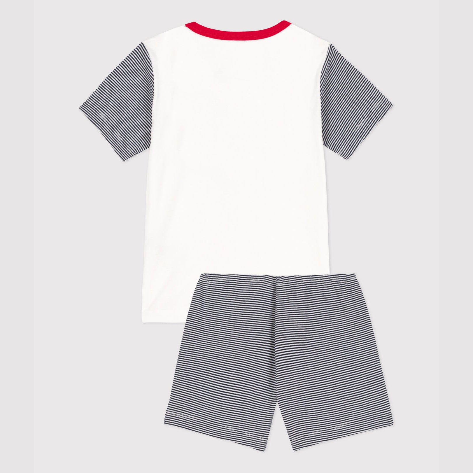 Boys Black Stripes Cotton Nightwear Set