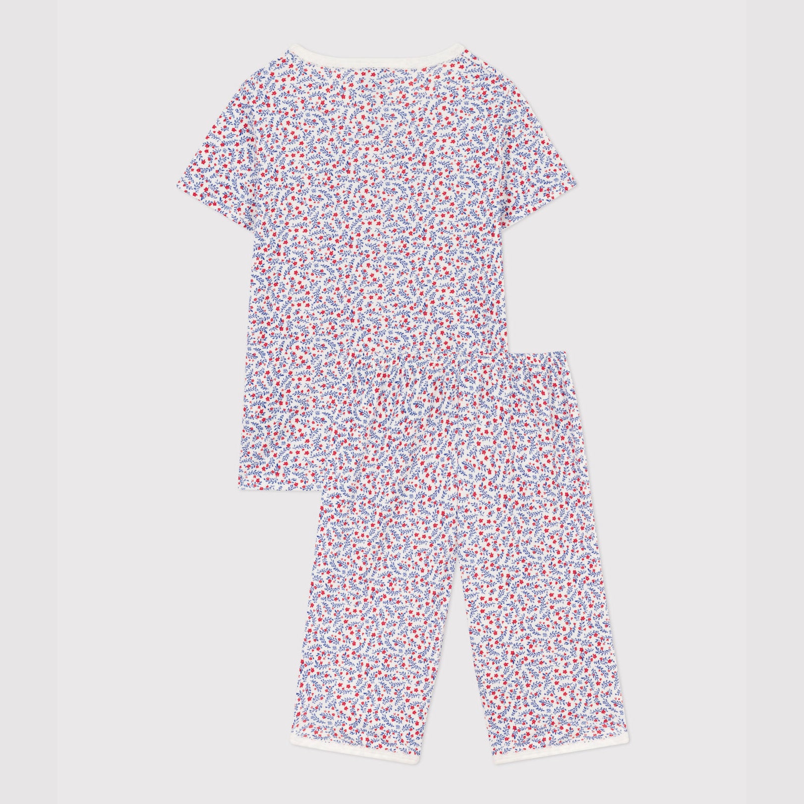 Girls Blue Floral Nightwear Set