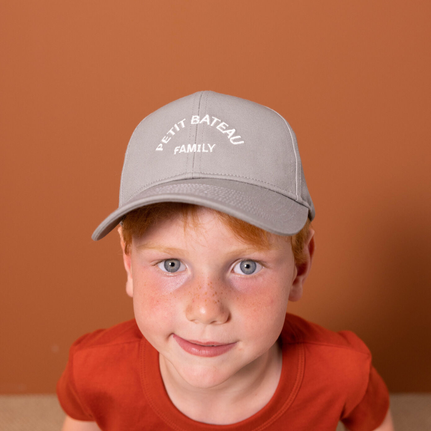 Boys & Girls Grey Logo Cotton Cap