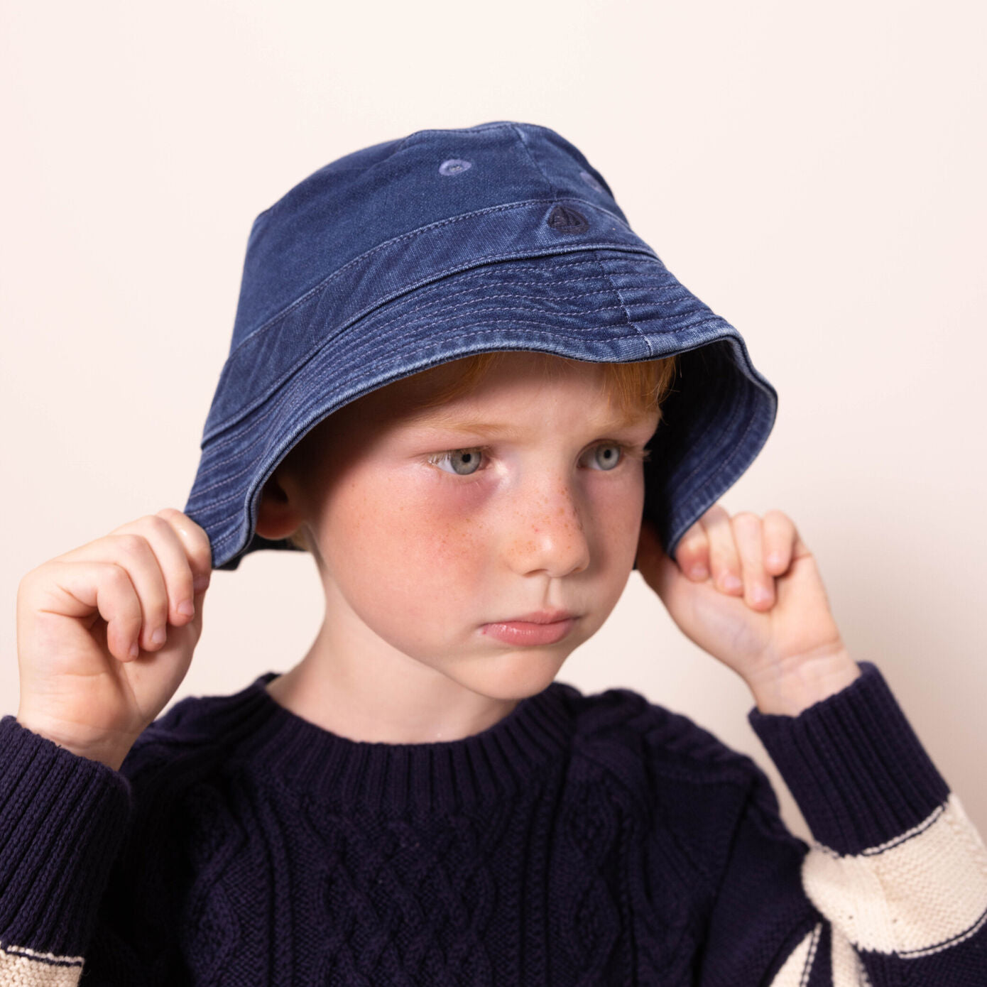 Boys & Girls Blue Denim Bucket Hat