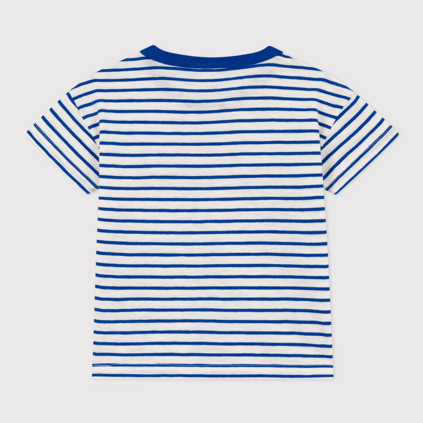 Boys Blue Stripes Cotton T-Shirt