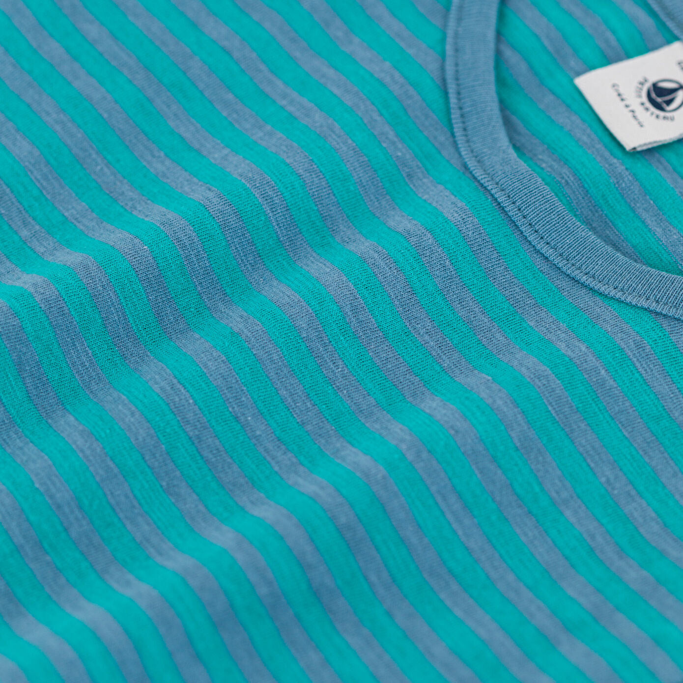 Girls Lake Blue Cotton T-Shirt