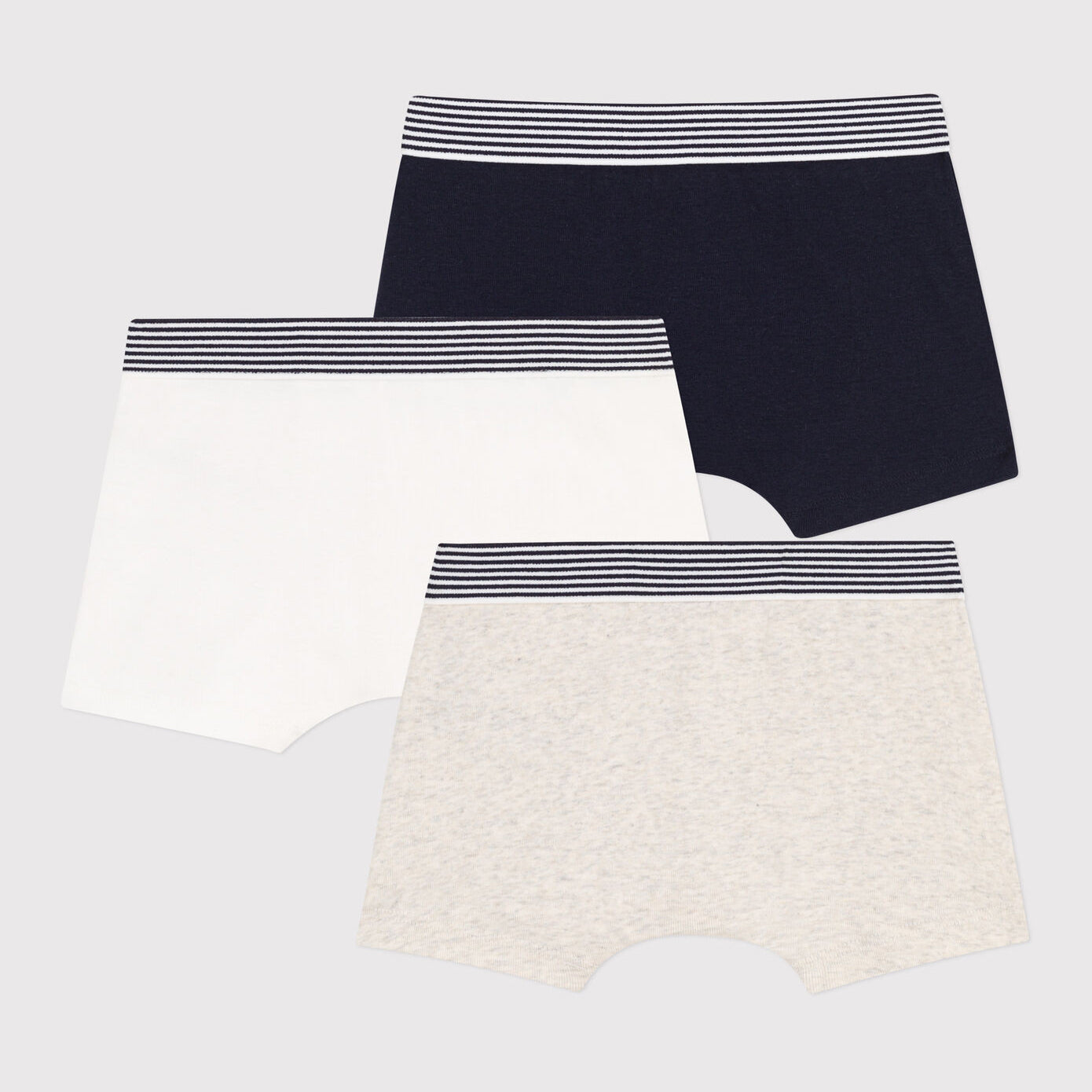 Boys White Cotton Underwear Set(3 Pack)
