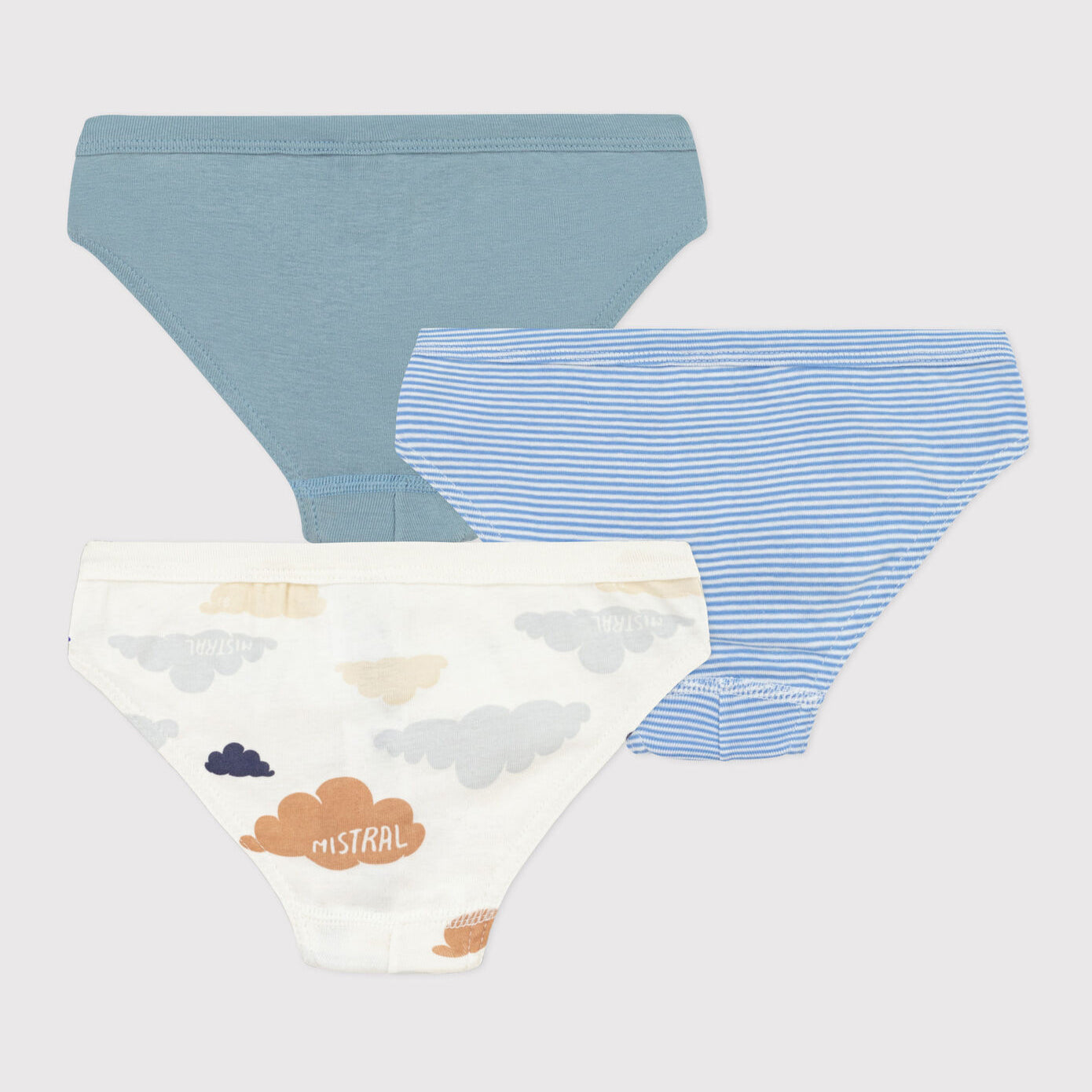 Boys Blue Cotton Underwear Set(3 Pack)