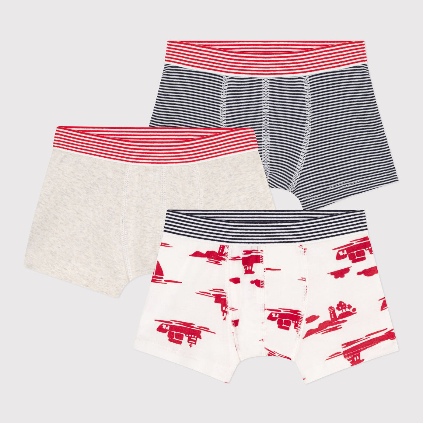 Boys Multicolor Cotton Underwear Set(3 Pack)