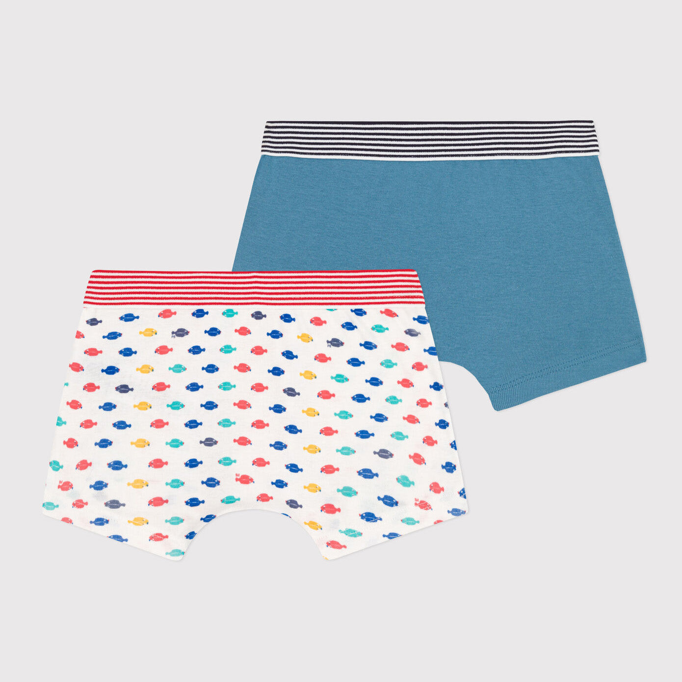 Boys Blue Cotton Underwear Set(2 Pack)