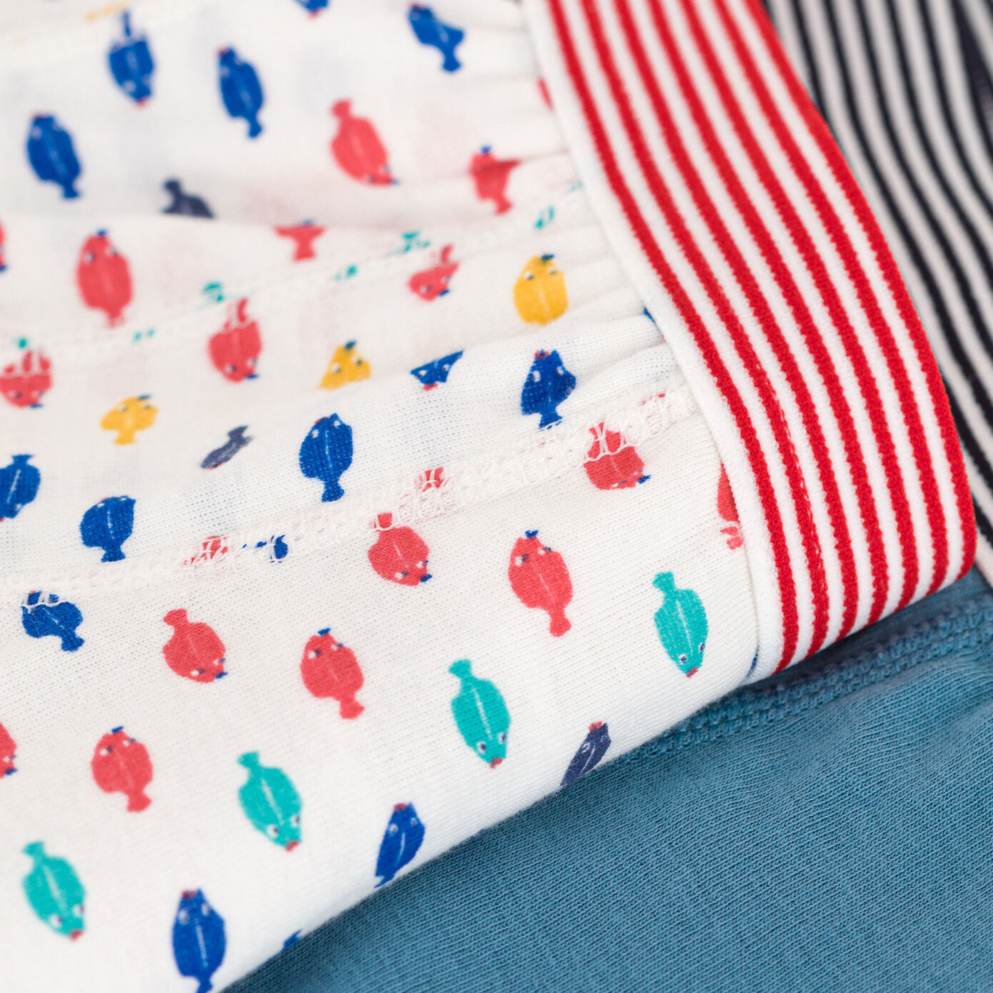 Boys Blue Cotton Underwear Set(2 Pack)