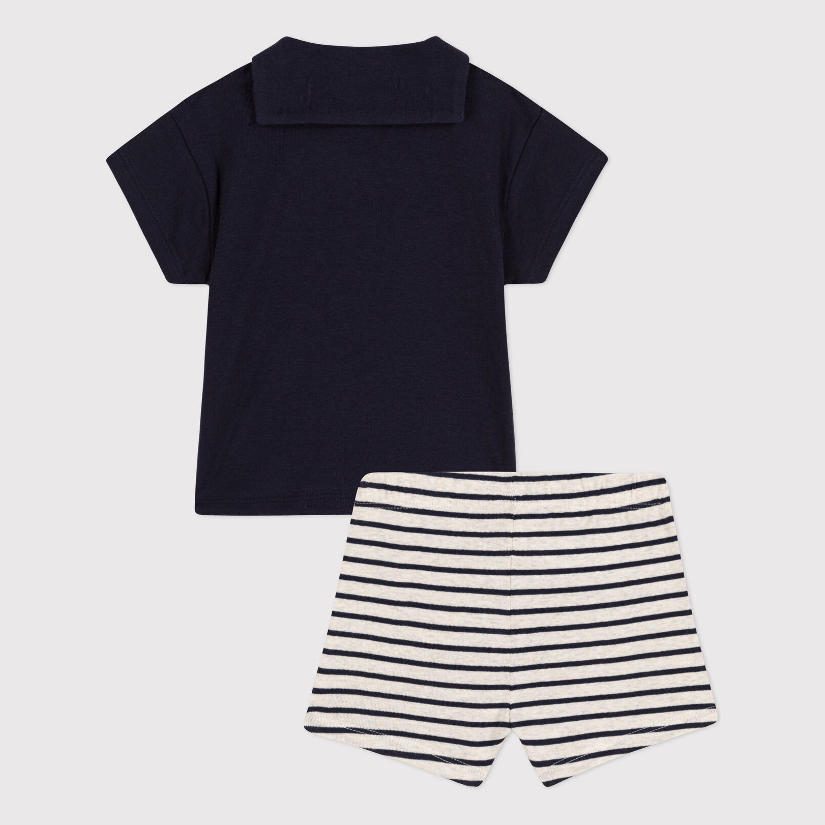 Baby Boys Navy Cotton Set