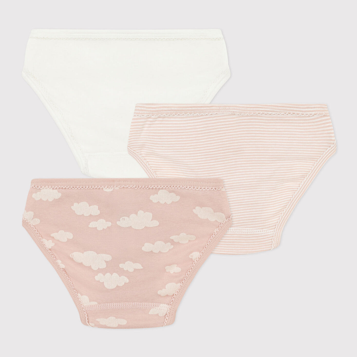 Girls Pink Cotton Underwear Set(3 Pack)
