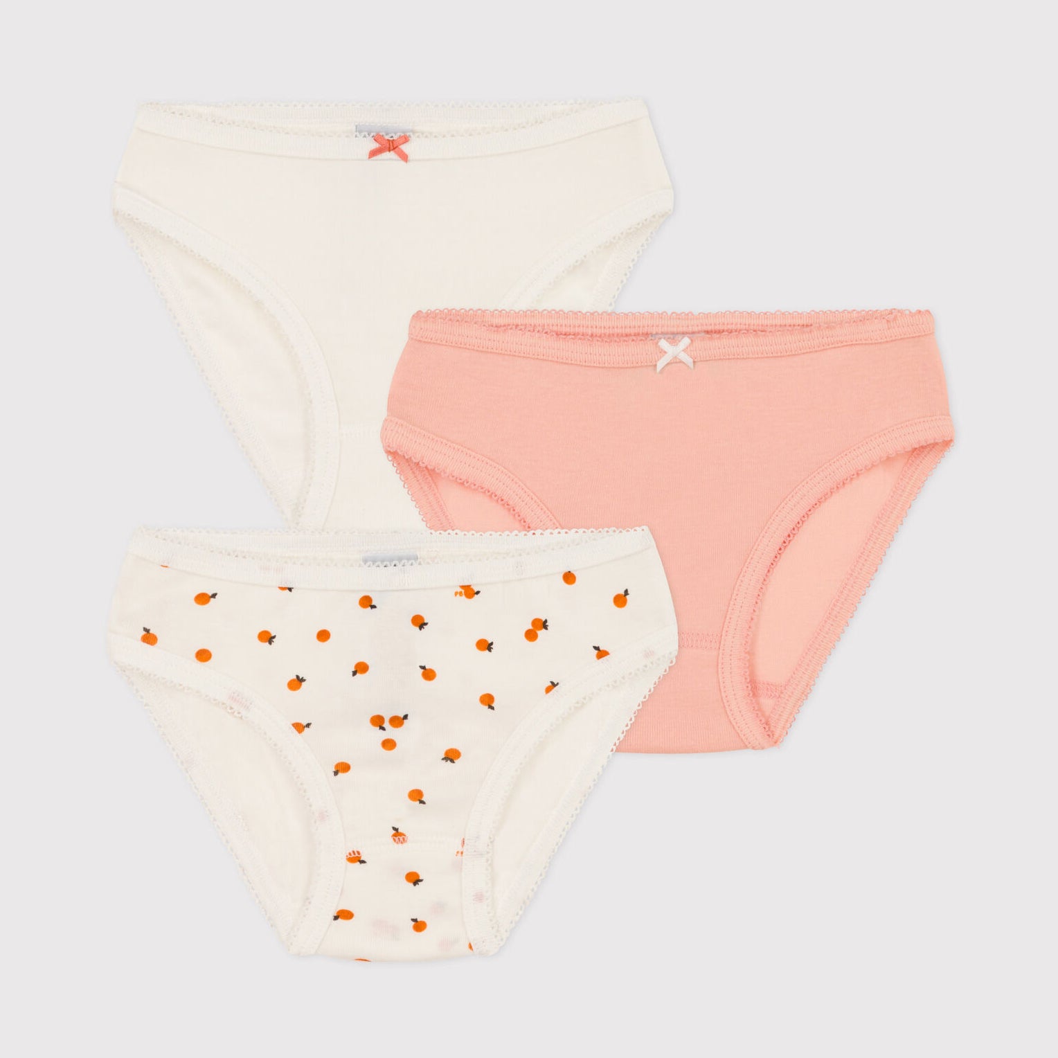 Girls Multicolor Cotton Underwear Set(3 Pack)