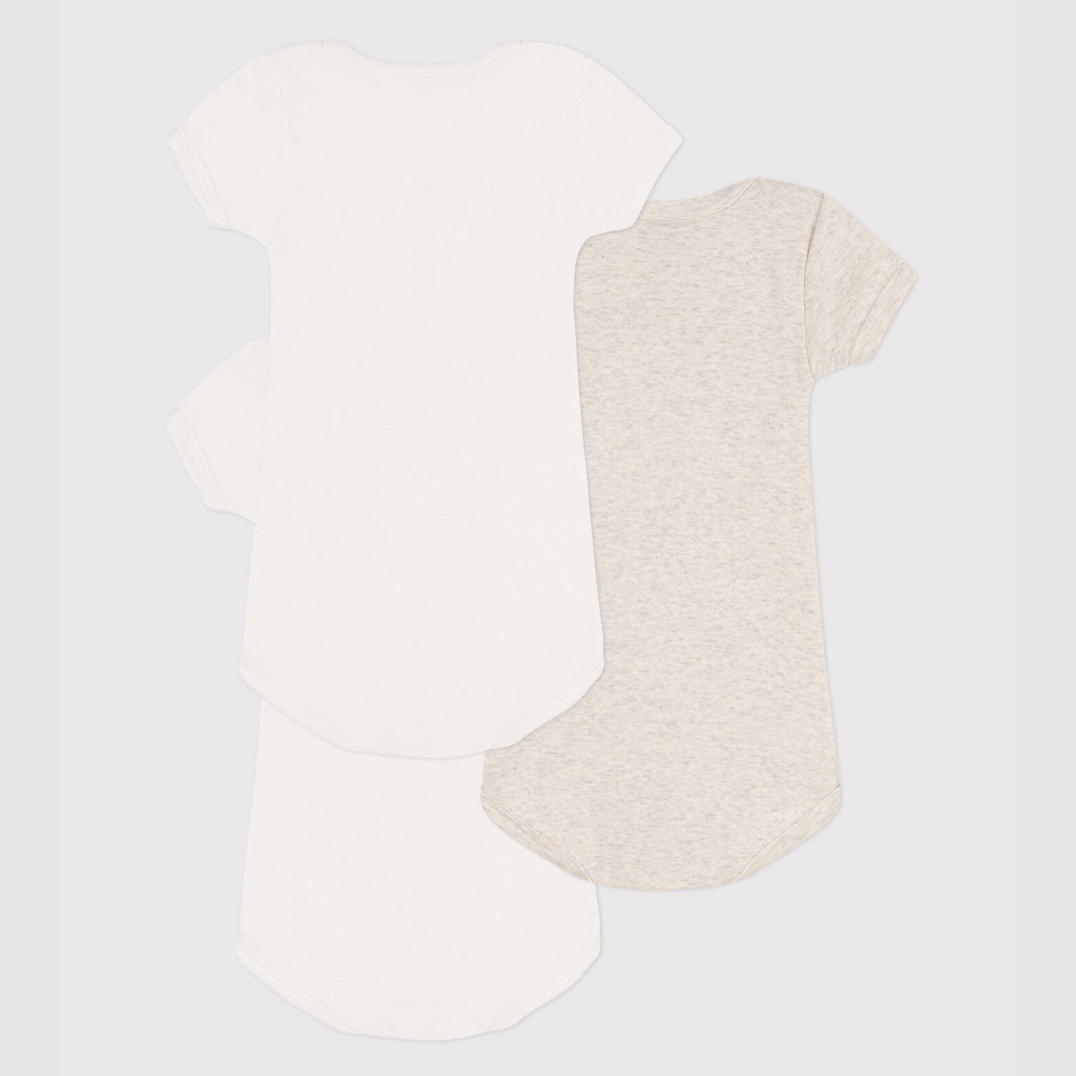 Baby Boys & Girls White Cotton Babysuit Set(3 Pack)