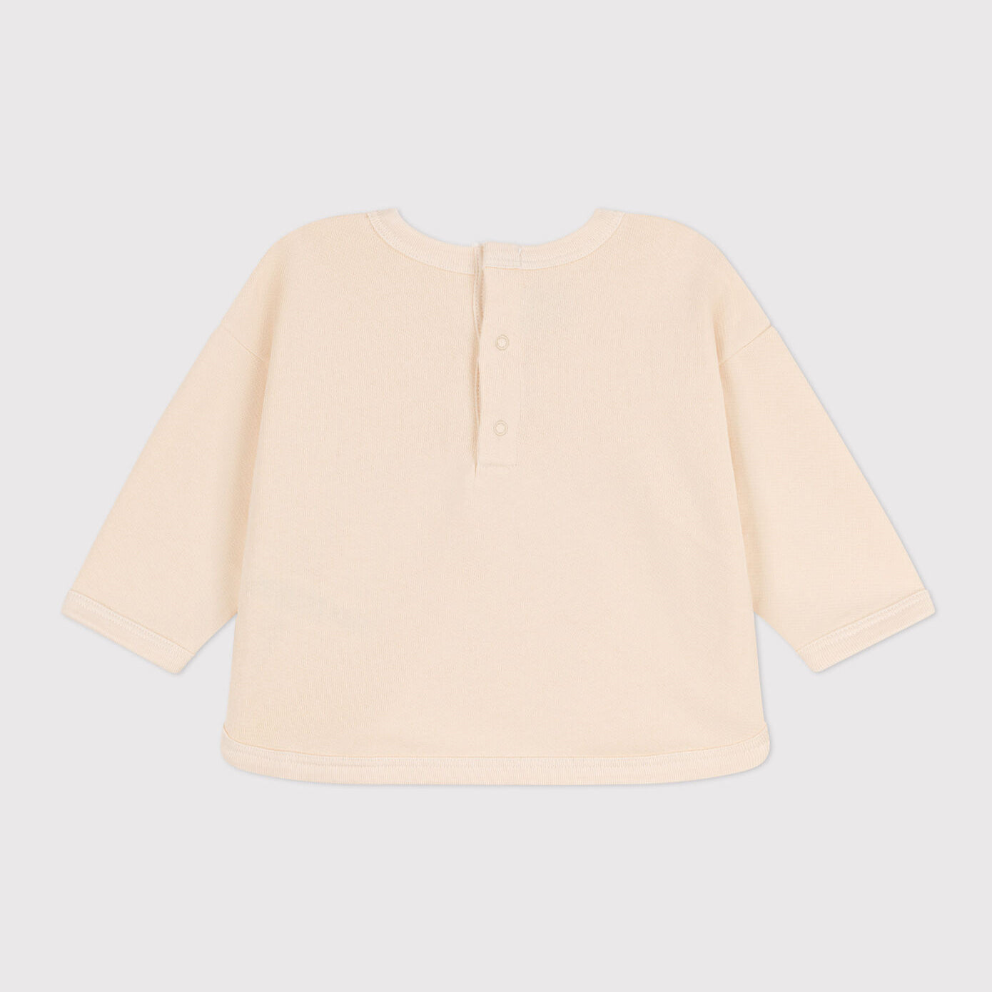 Baby Boys & Girls White Logo Cotton Sweatshirt