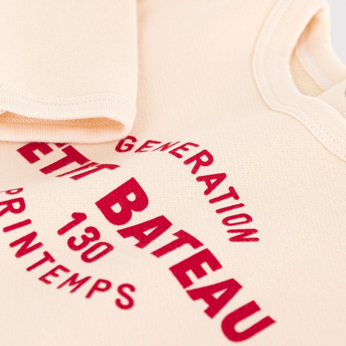 Baby Boys & Girls White Logo Cotton Sweatshirt