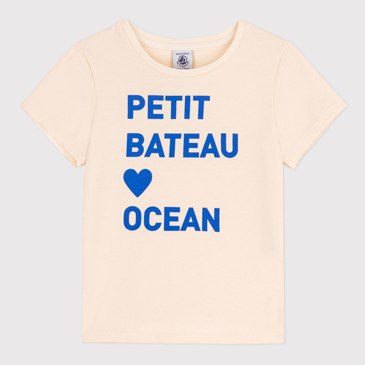 Girls White Logo Cotton T-Shirt