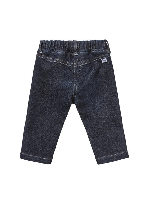 Baby Girls Navy Blue Denim Jeans - CÉMAROSE | Children's Fashion Store - 2