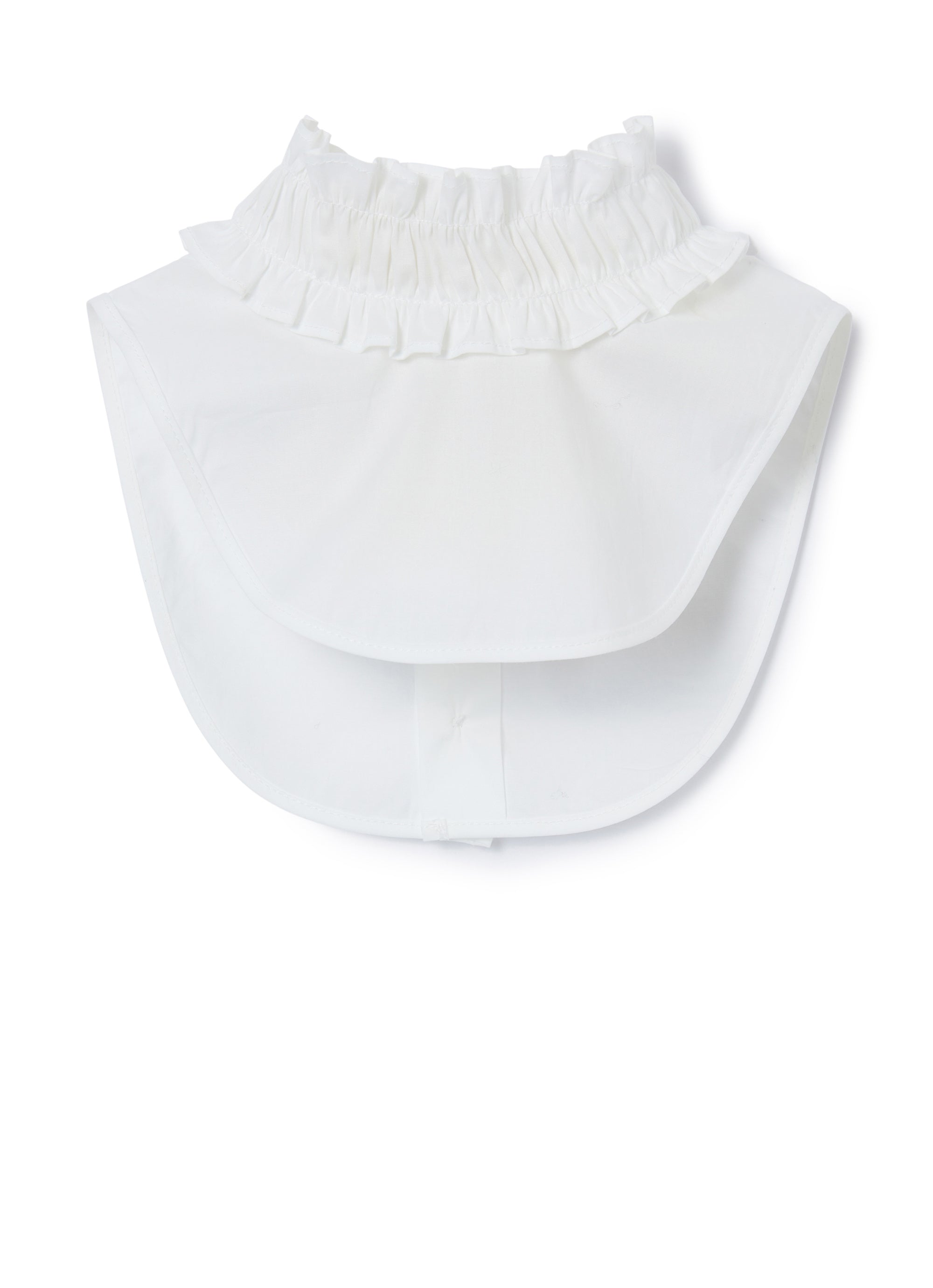 Girls White Detachable Collar