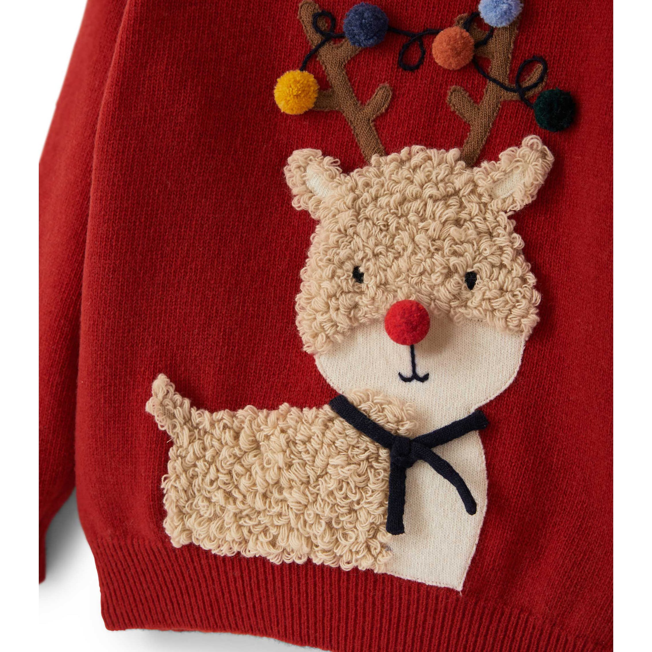 Girls Red Wool Sweater