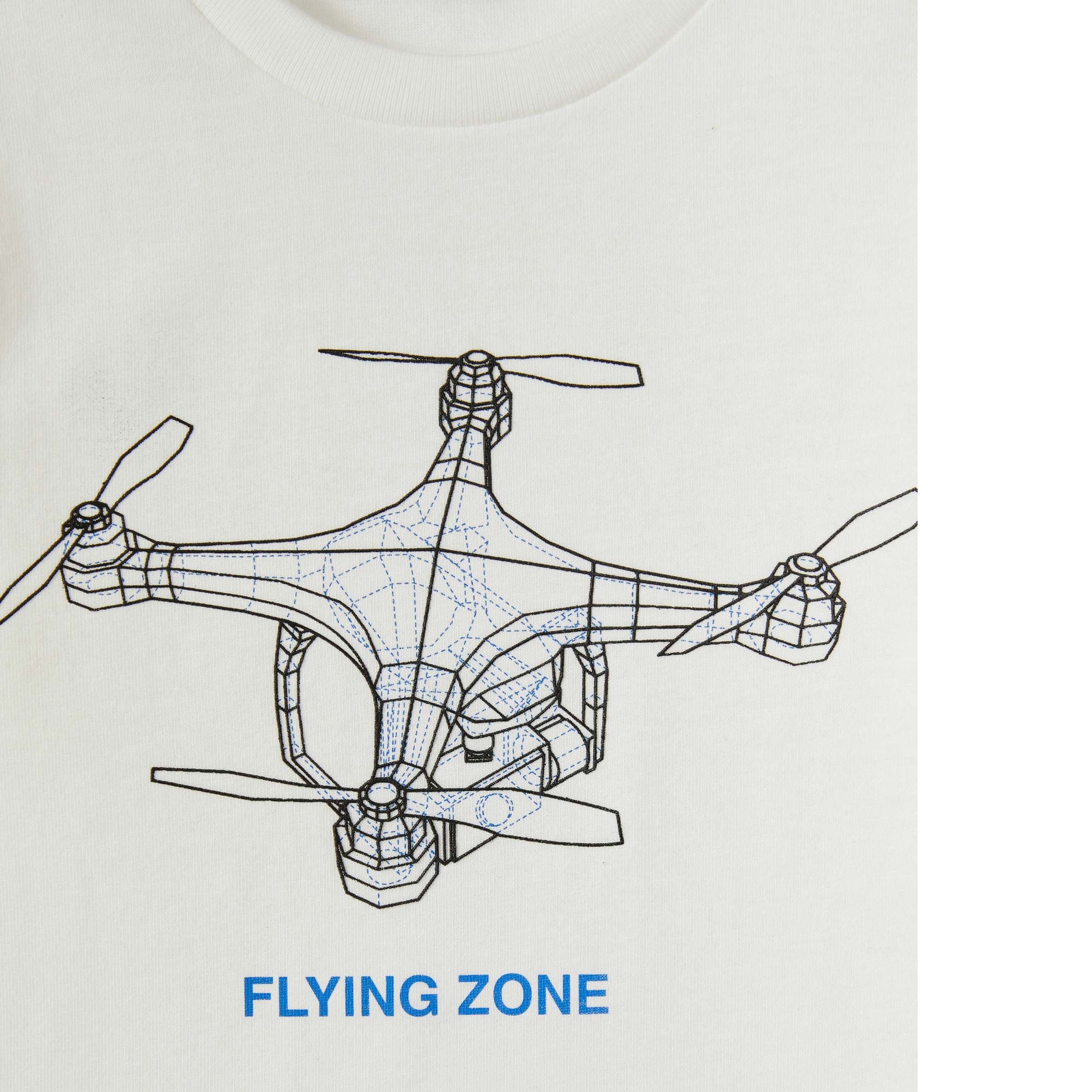 Boys & Girls White Printed Cotton T-Shirt
