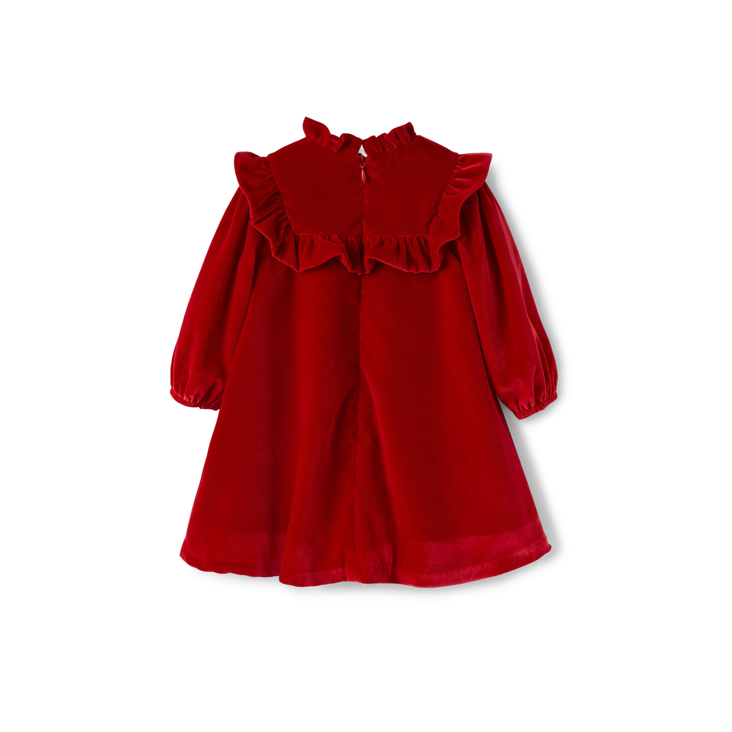 Baby Girls Red Velvet Dress