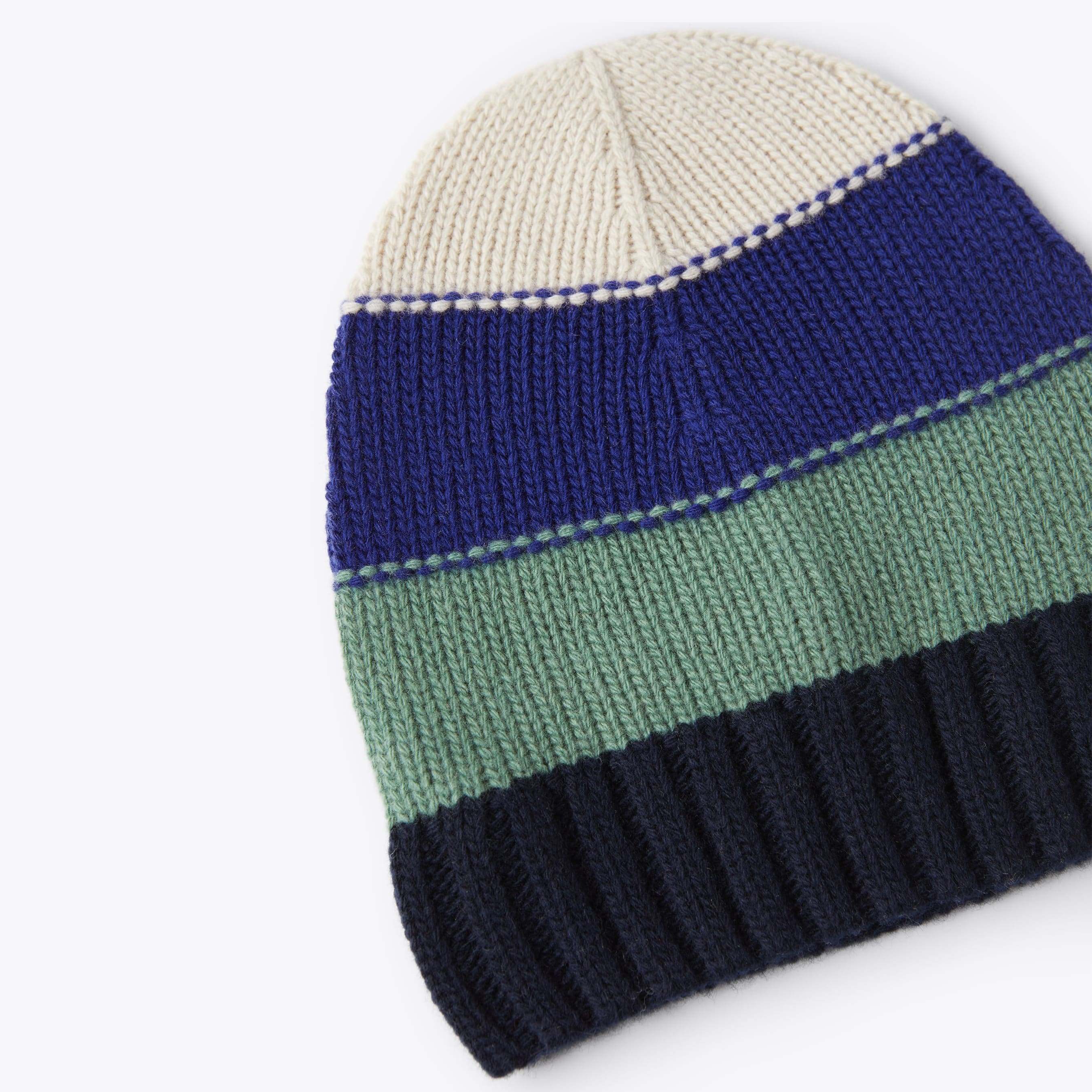 Boys Blue Stripes Wool Hat