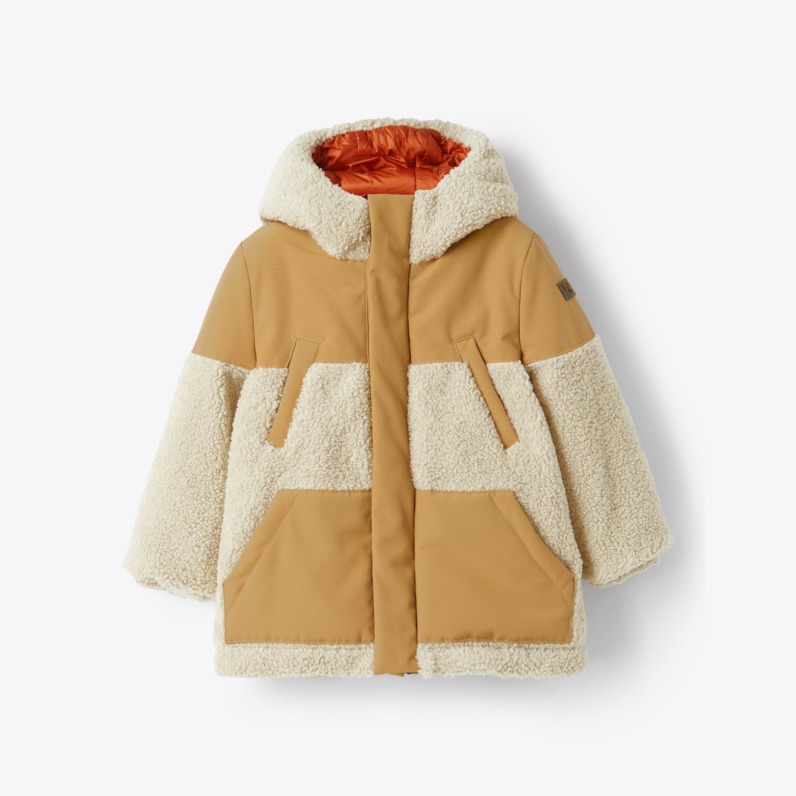 Boys & Girls Beige Padded Coat