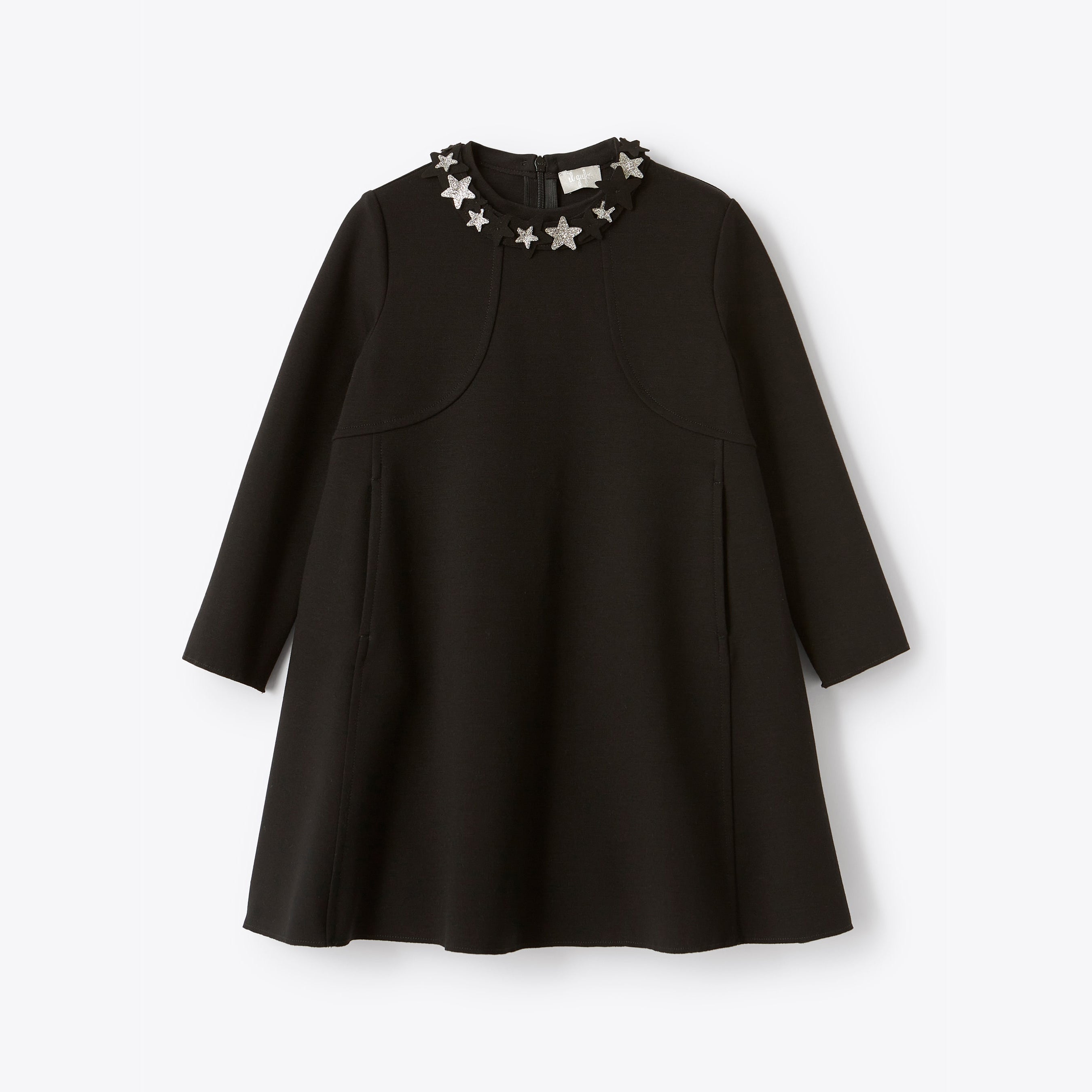 Girls Black Star Dress