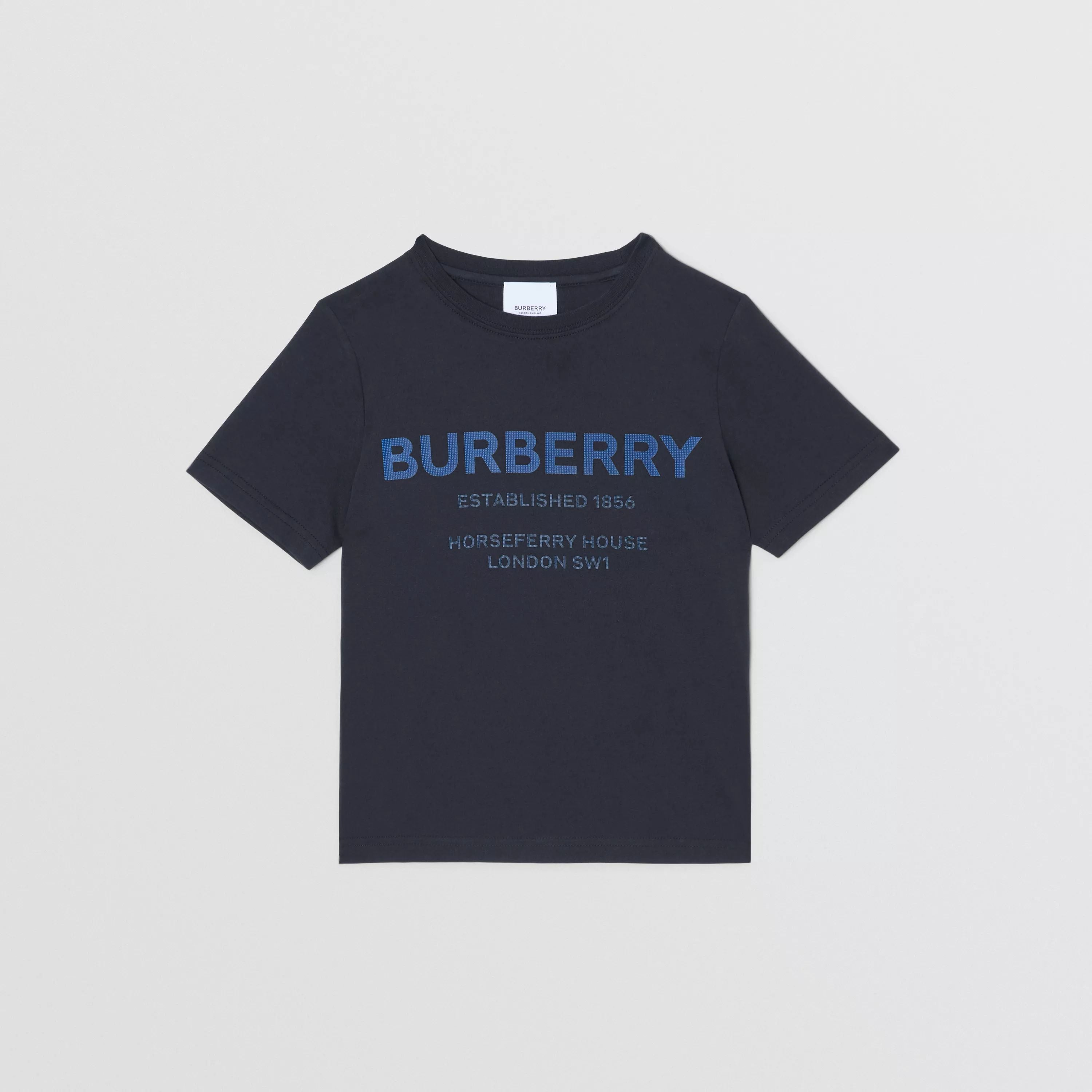 Boy & Girls Navy Cotton T-Shirts