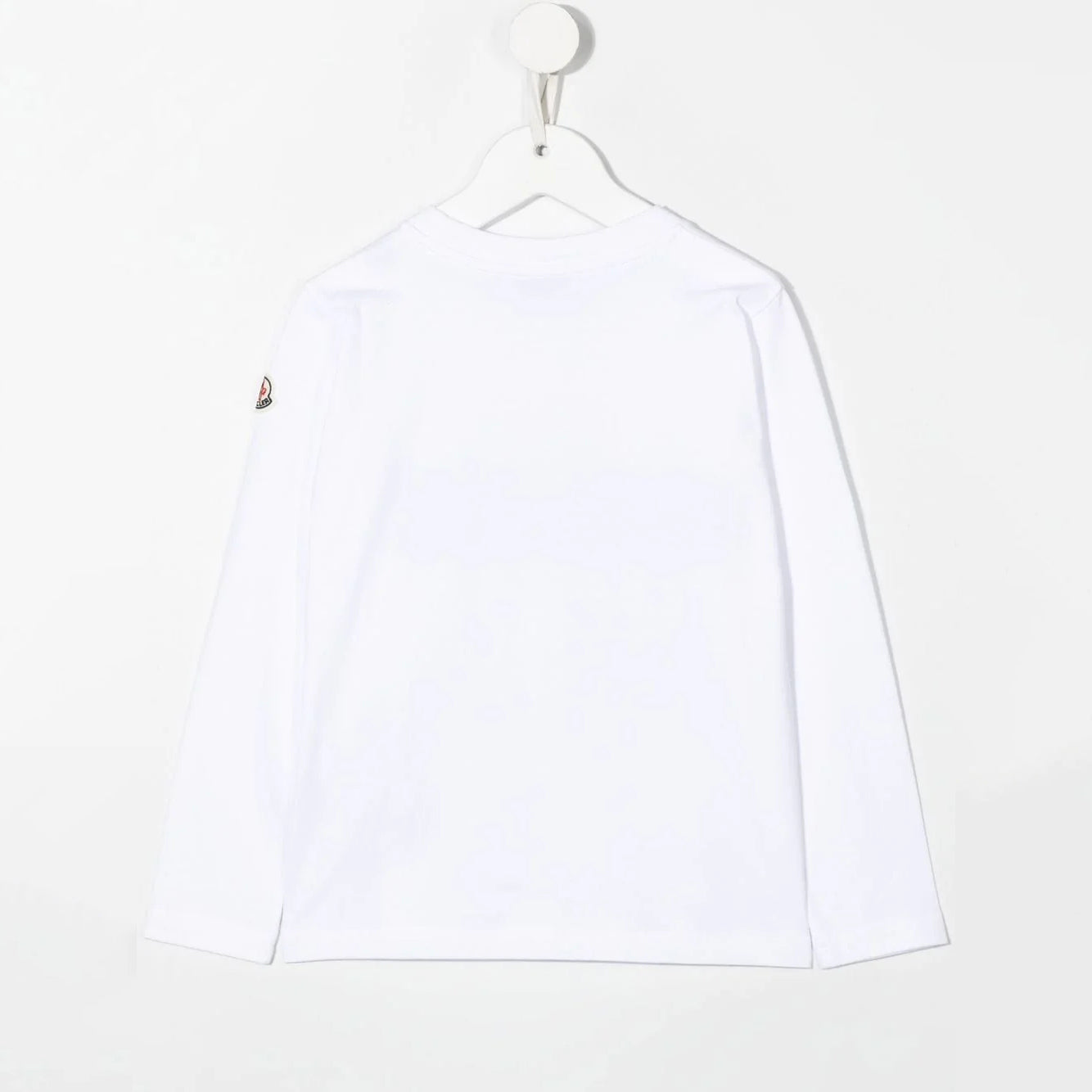 Boys White Printed Cotton T-Shirt
