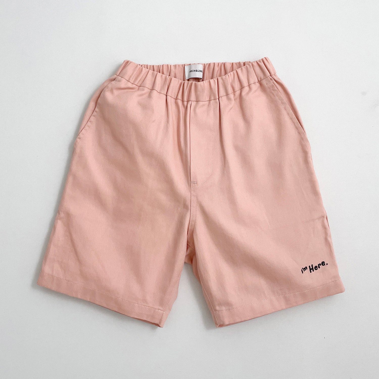 Boys & Girls Pink Cotton Shorts