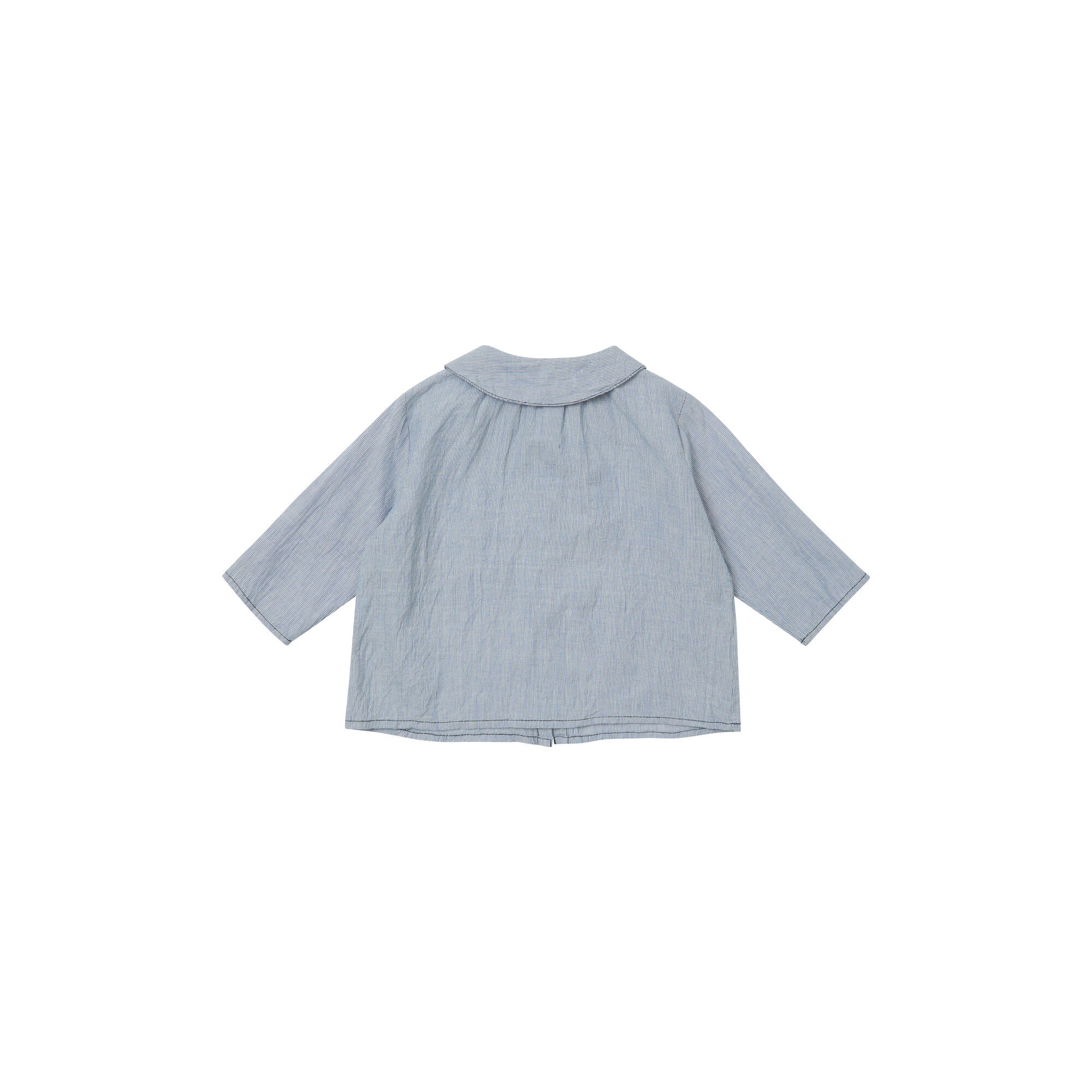 Baby Boys & Girls Blue Stripes Cotton Shirt