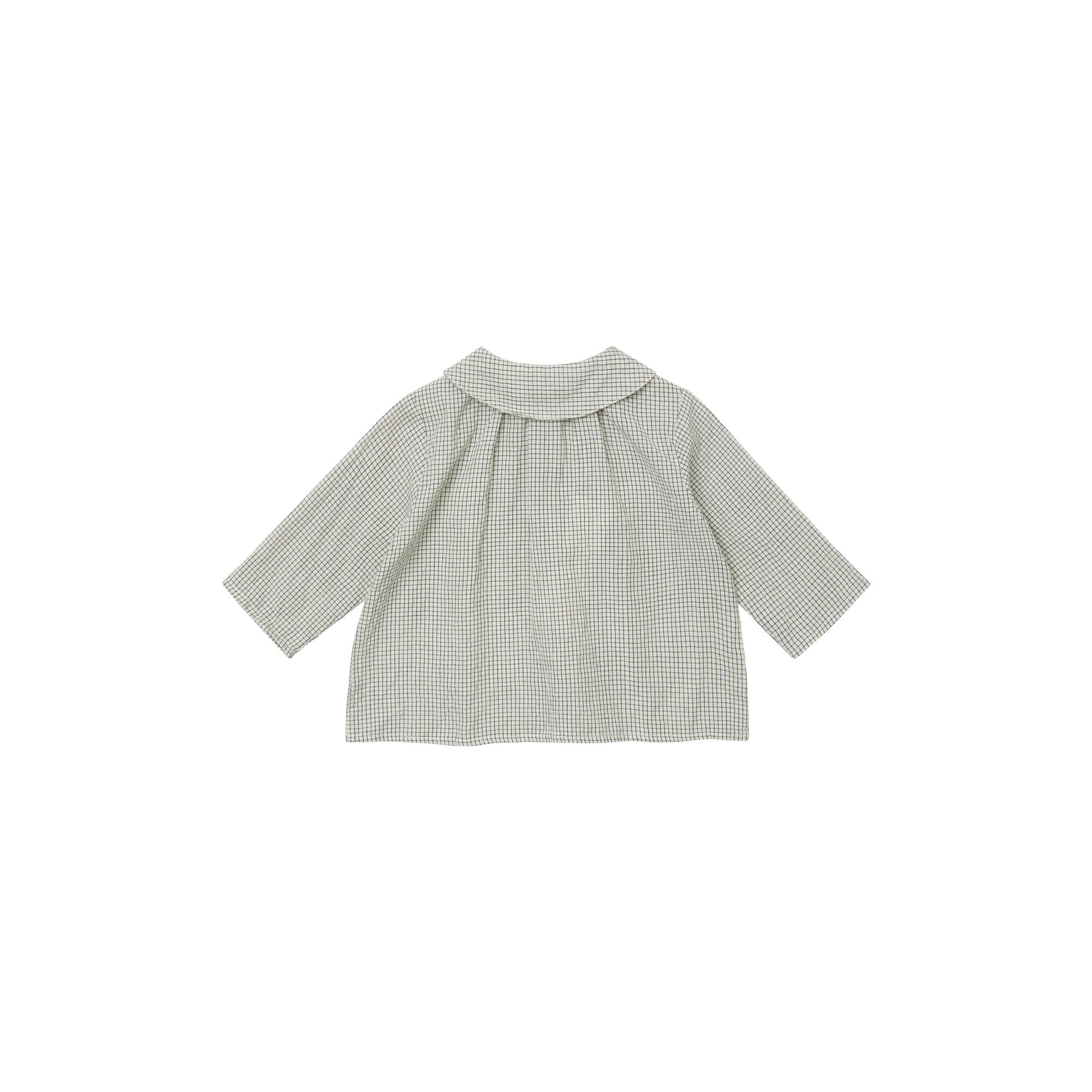 Baby Boys & Girls Cream Check Cotton Shirt