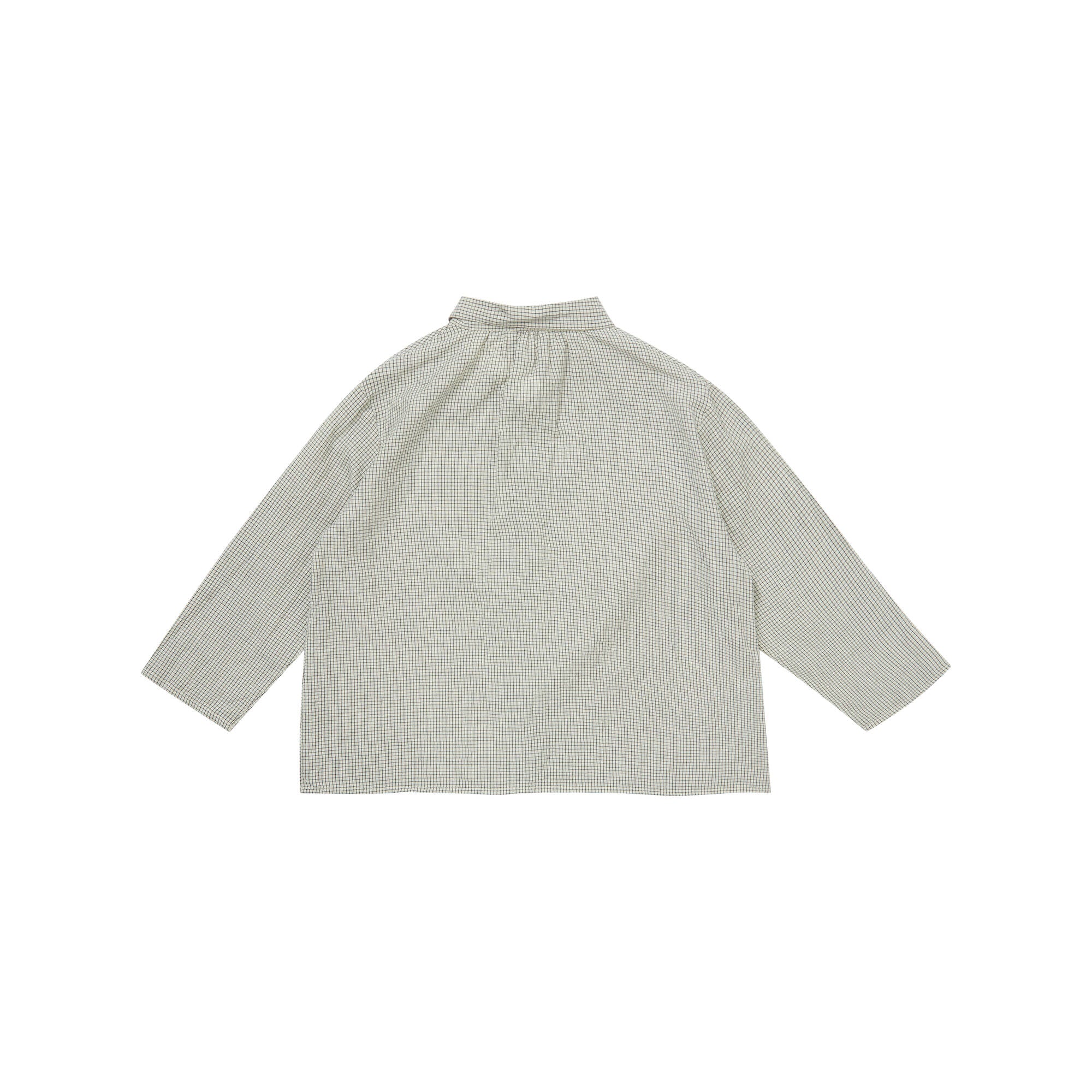 Boys & Girls Cream Check Cotton Shirt