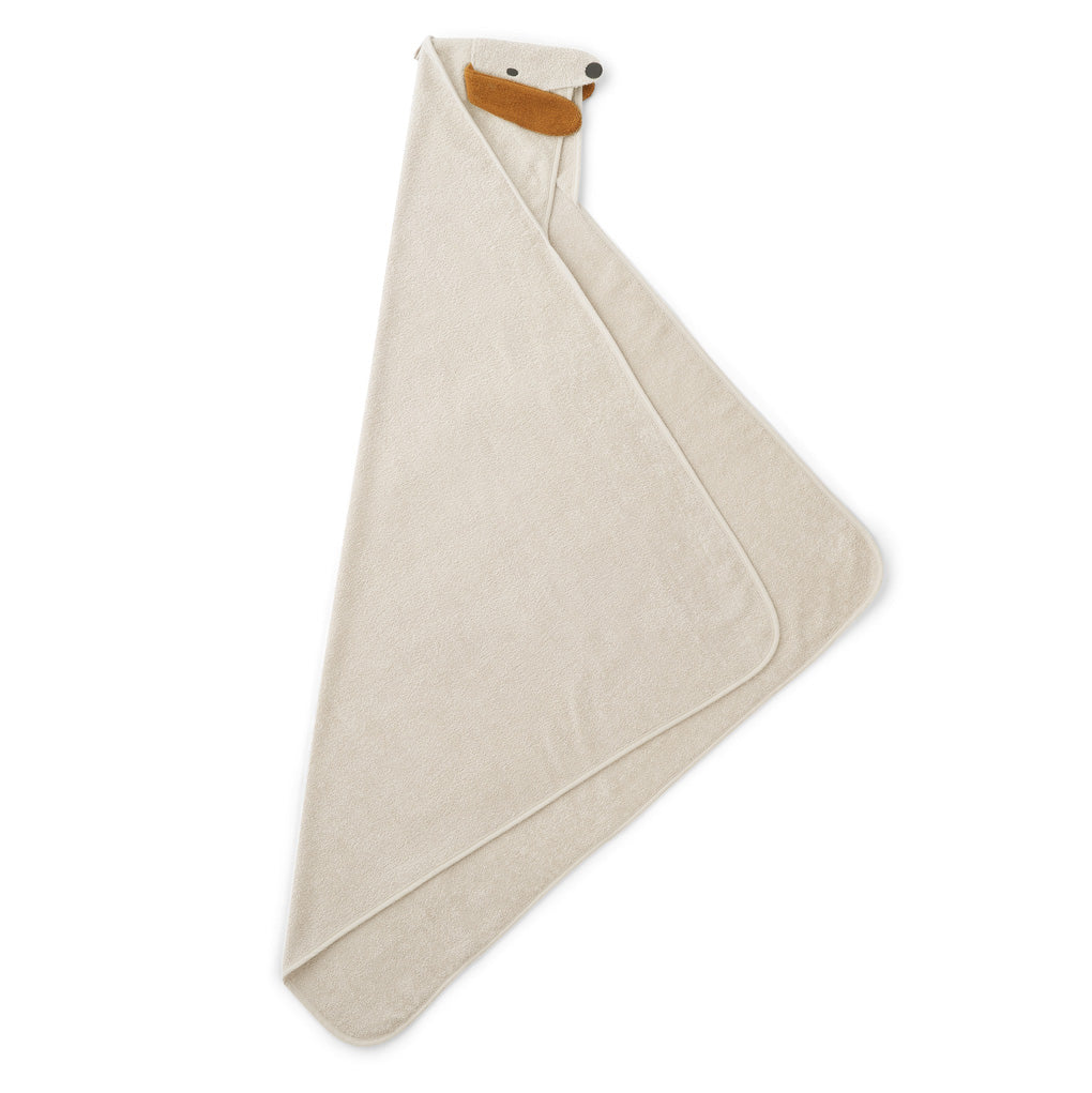 Boys & Girls White Hooded Bath Towel