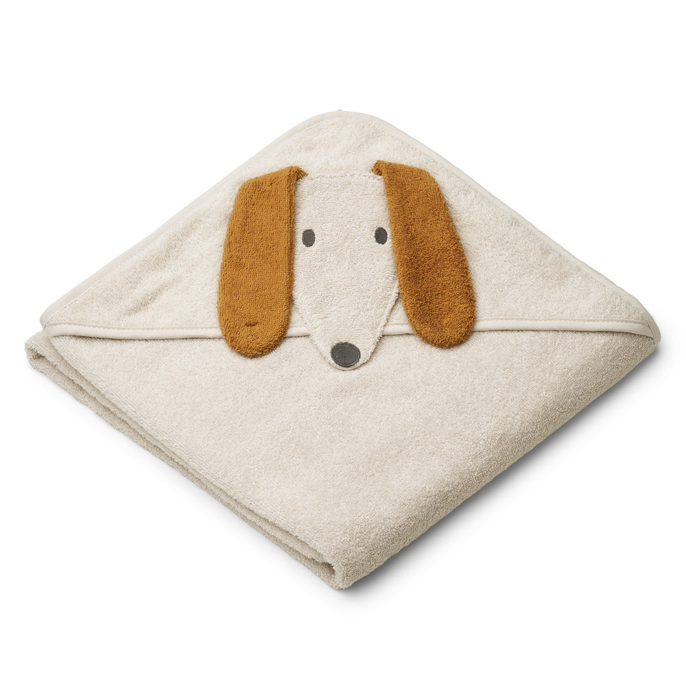 Boys & Girls White Hooded Bath Towel(100x100cm)