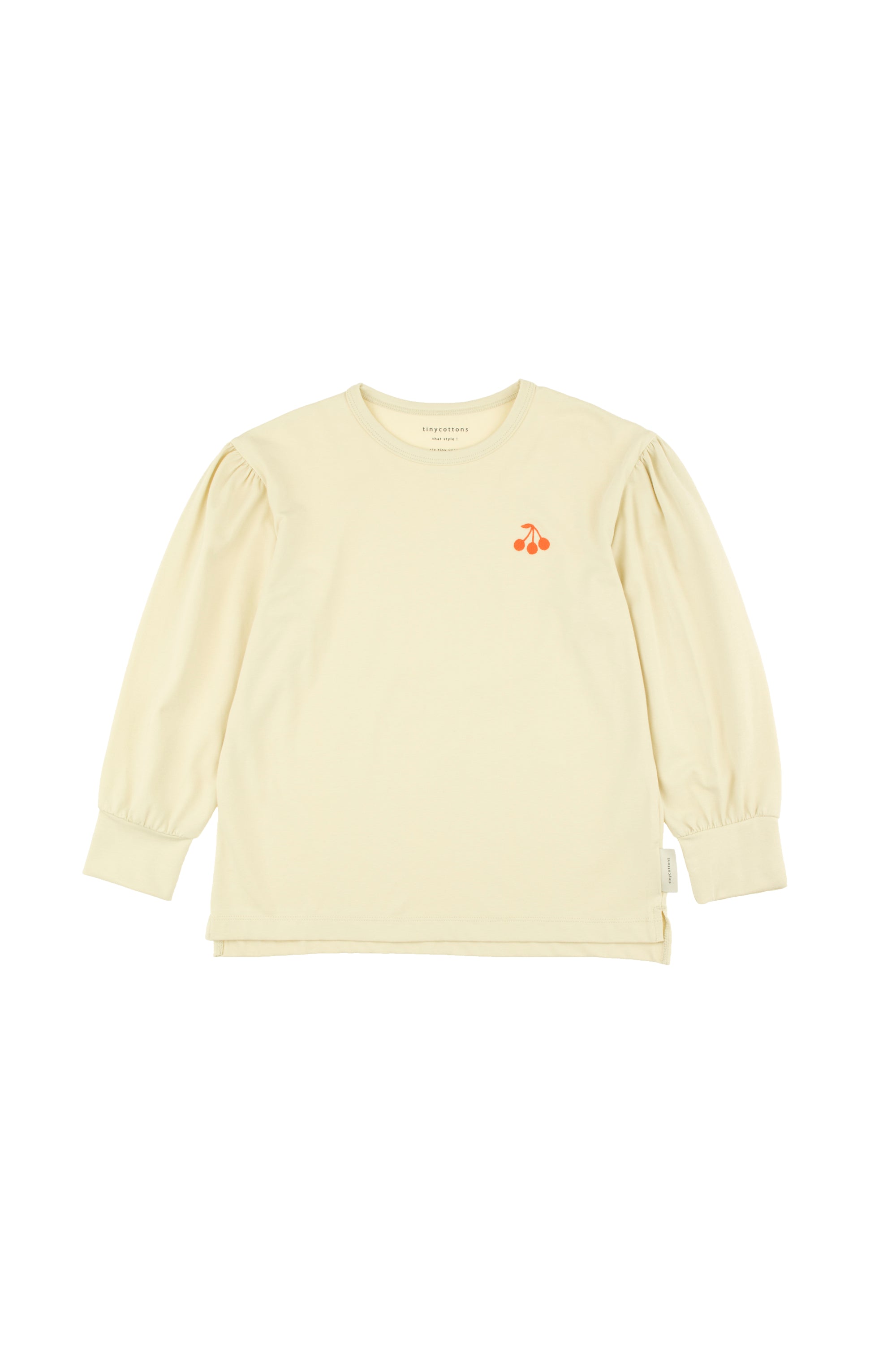 Girls Beige Cotton T-shirt