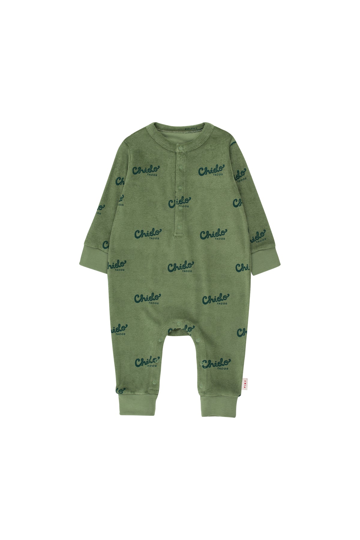 Baby Boys Green Cotton Babysuits