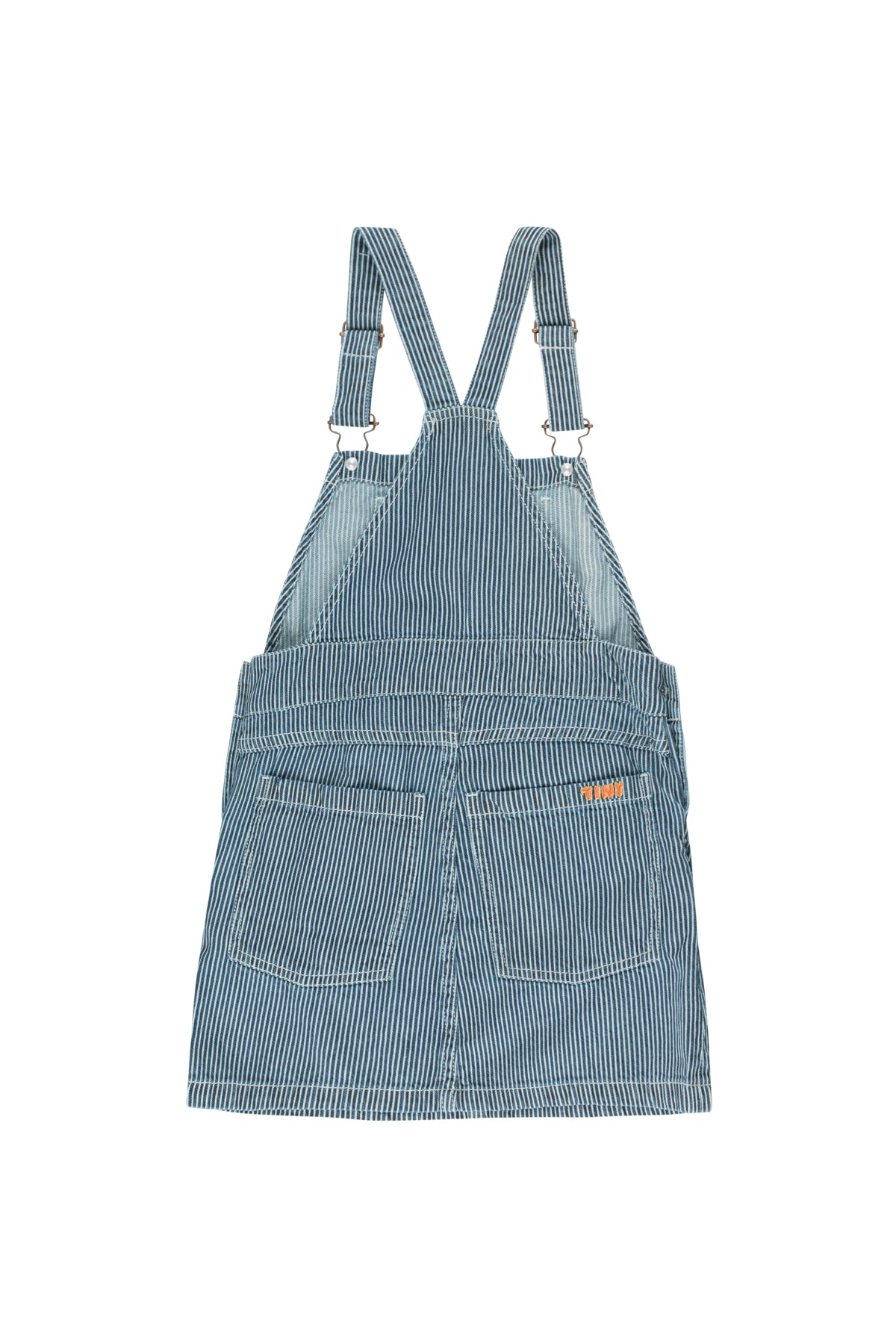 Girls Stripe Denim Cotton Short Dress