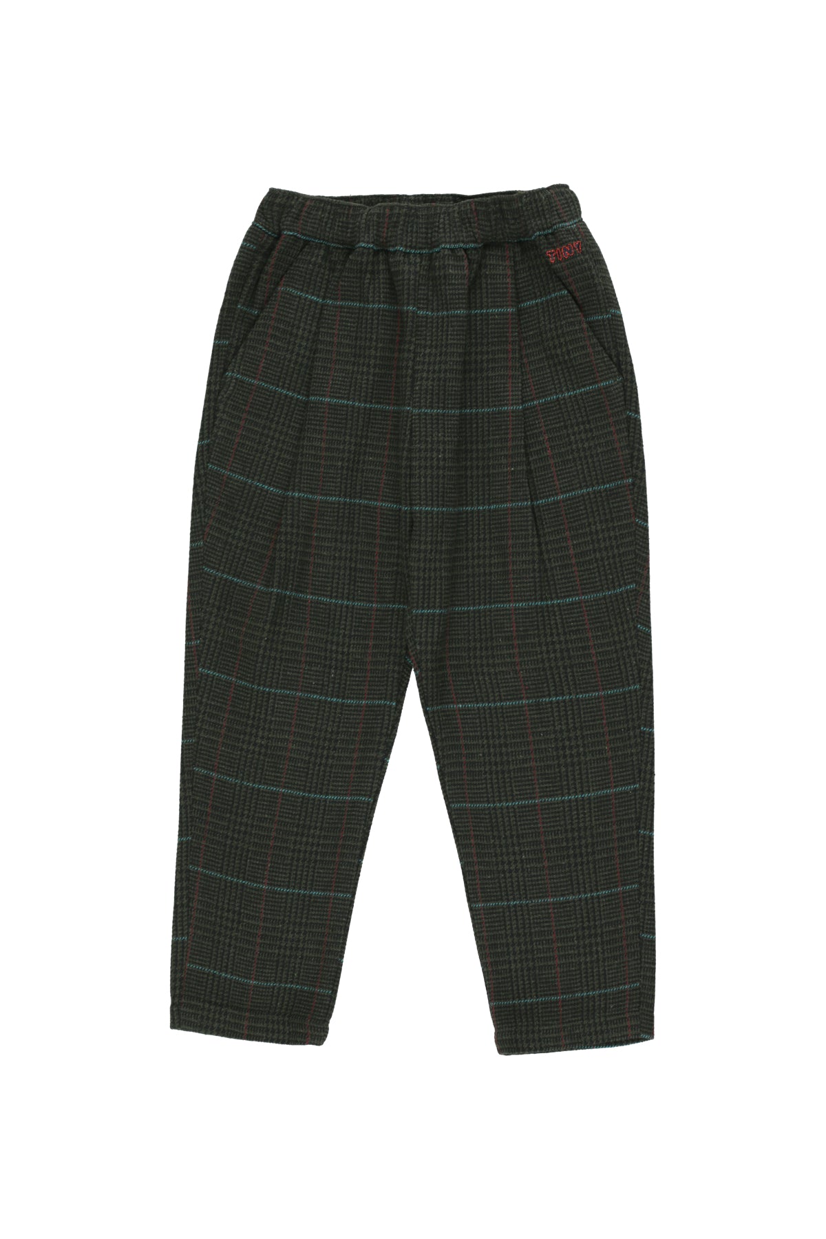 Boys & Girls Multicolor Tweed Pleated Pants