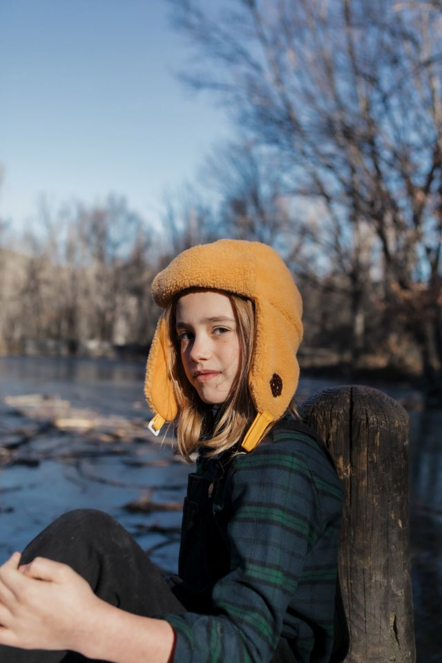 Boys & Girls Camel Dog Sherpa Chapka